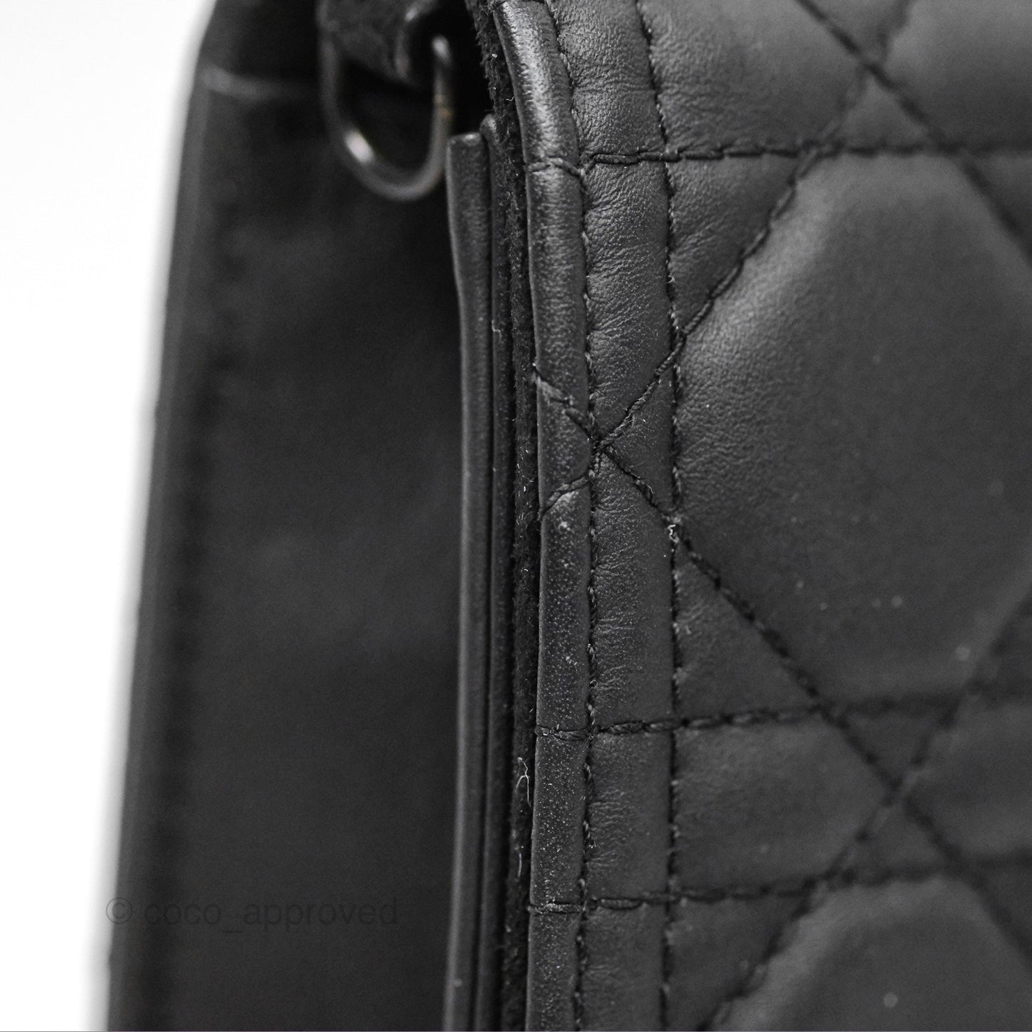 Christian Dior Lady Dior Small Clutch with Chain Lambskin So Black