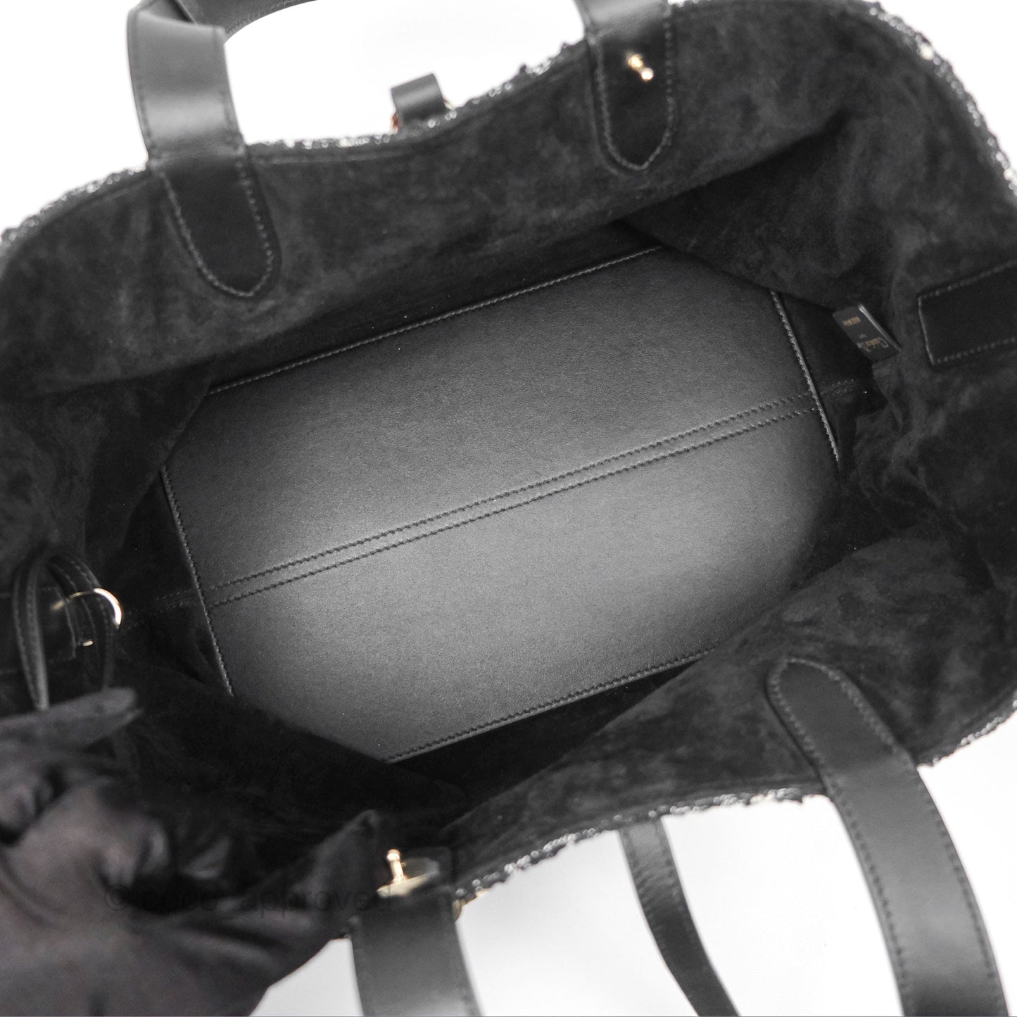 Christian Dior Medium Dior Toujours Bag Black Cannage Tweed