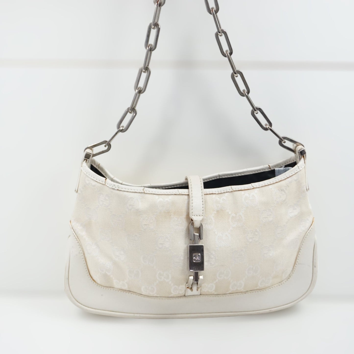 Gucci Hvid Skuldertaske