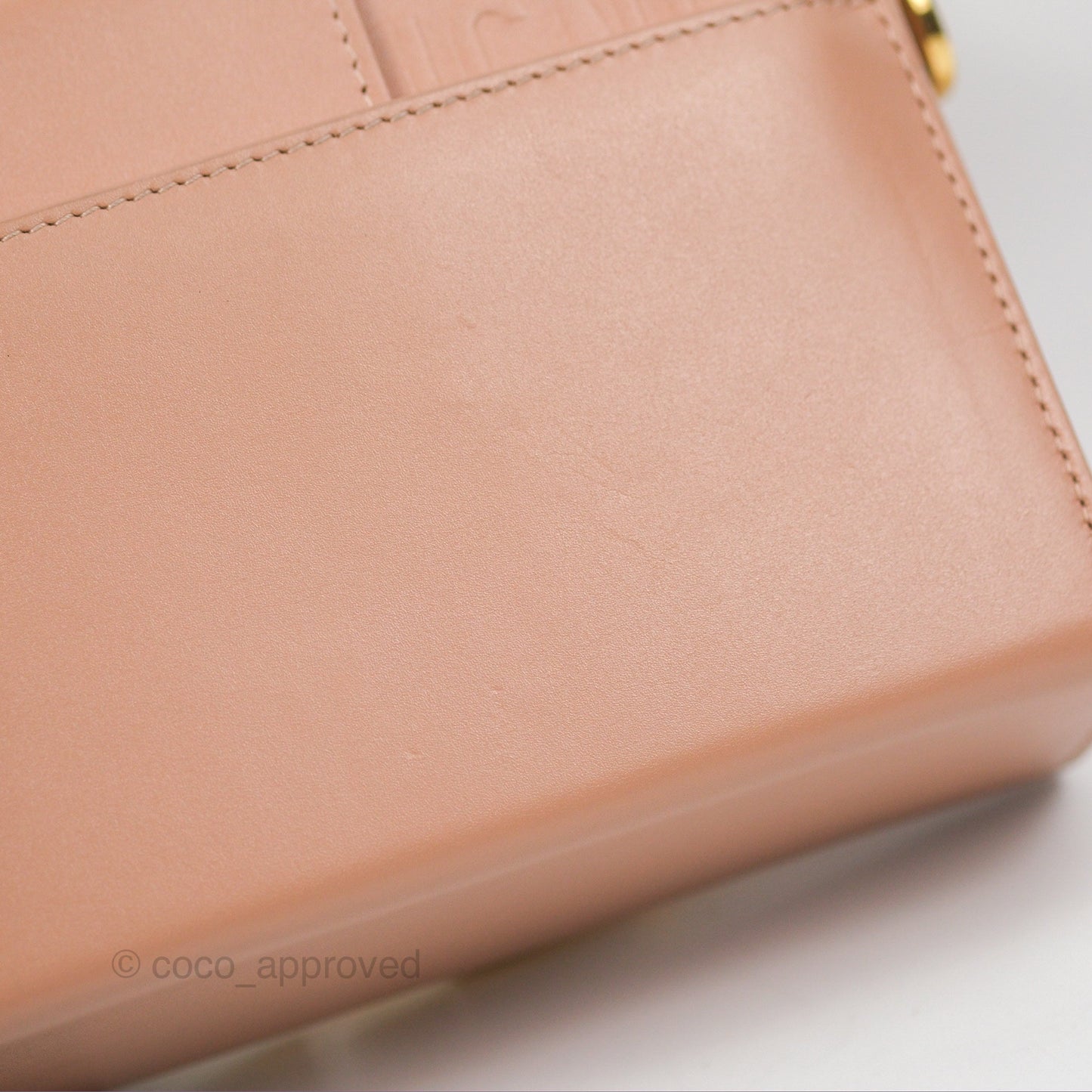 Christian Dior 30 Montaigne Beige Calfskin Box Bag