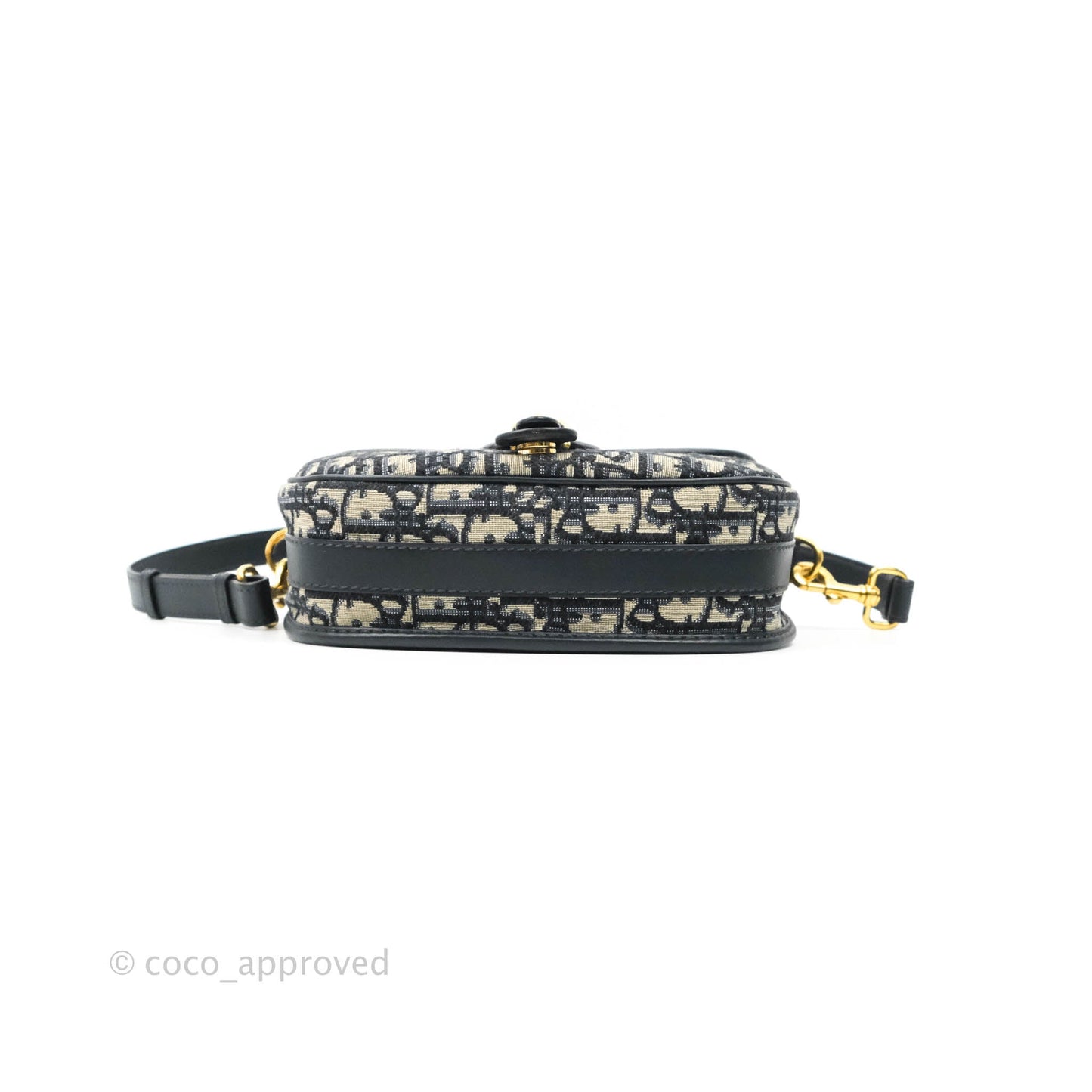 Dior Medium Bobby Bag Blue Oblique Jacquard Canvas