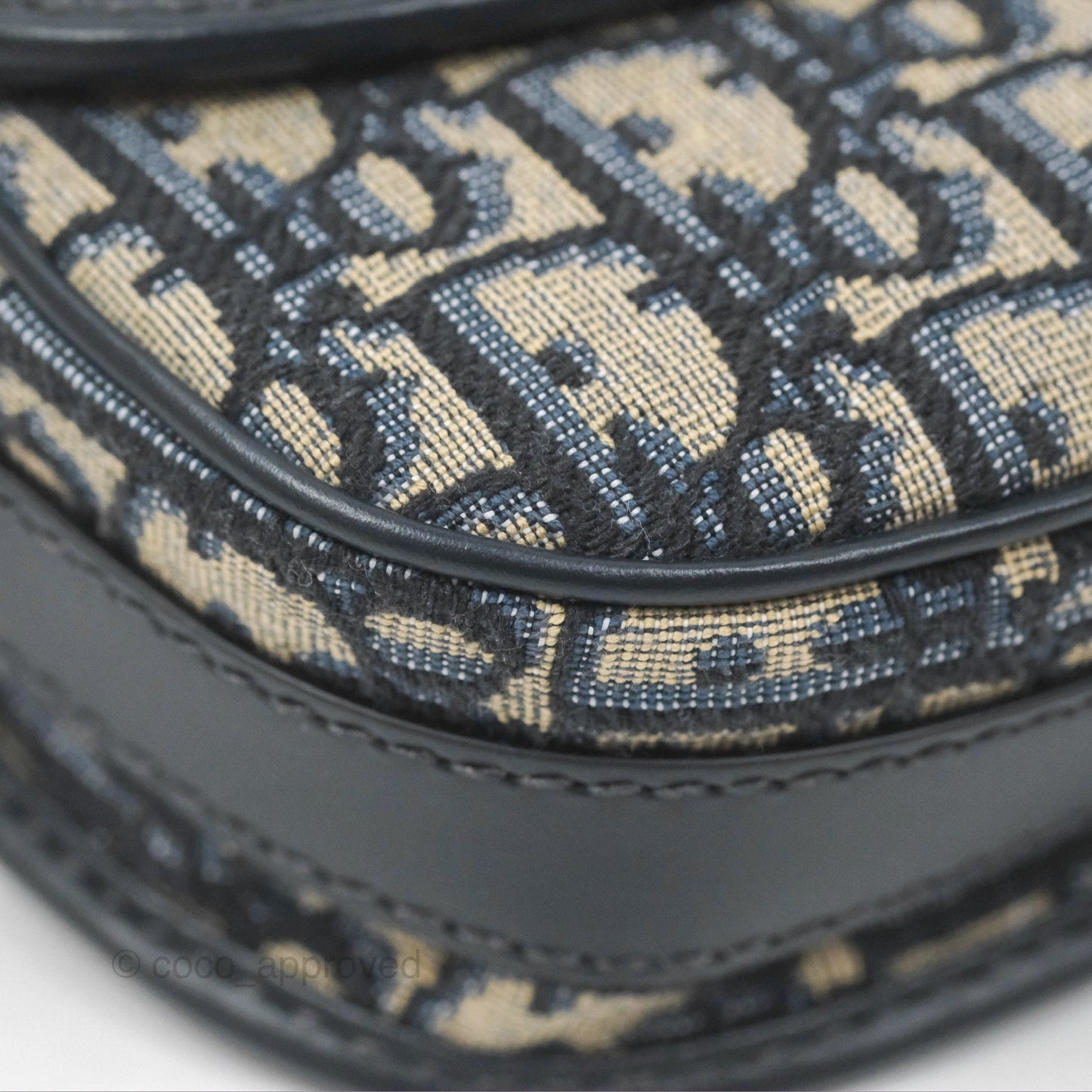 Christian Dior Bobby East-West Bag Blue Oblique Jacquard Canvas