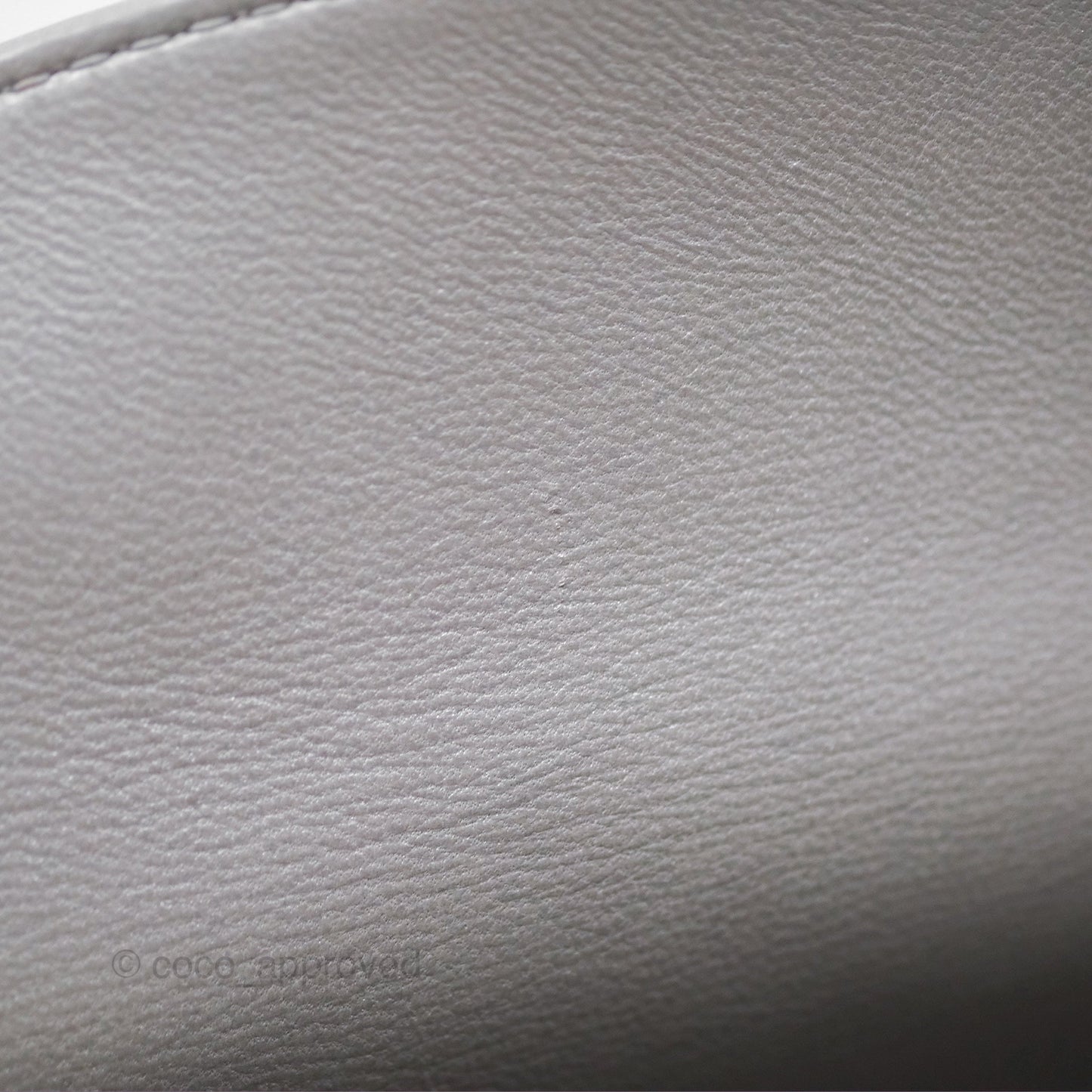 Christian Dior Lambskin Cannage Mini Lady Dior Iridescent Grey Gold Hardware