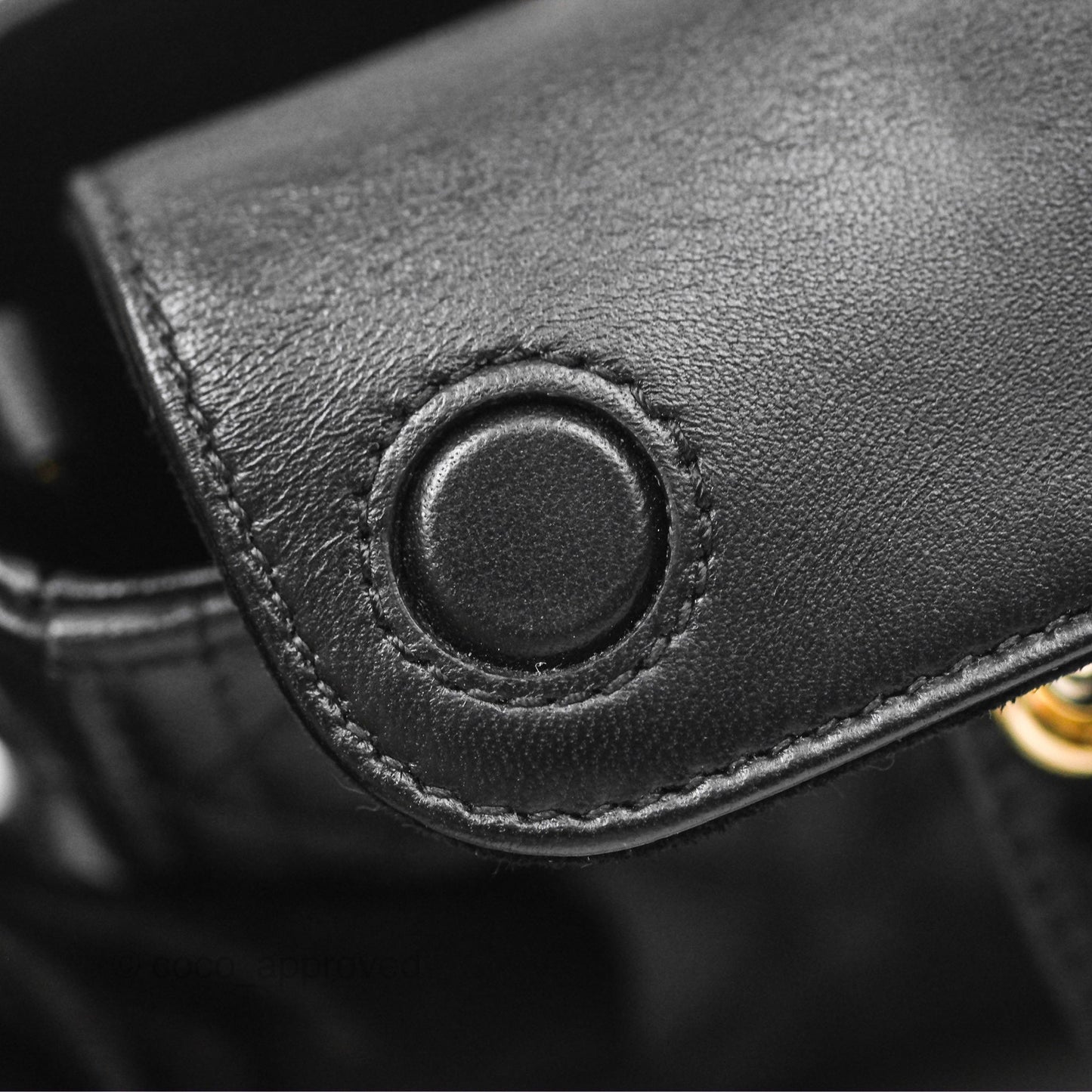 Dior Small Lady D-Joy Bag Black Lambskin Cannage Gold Hardware