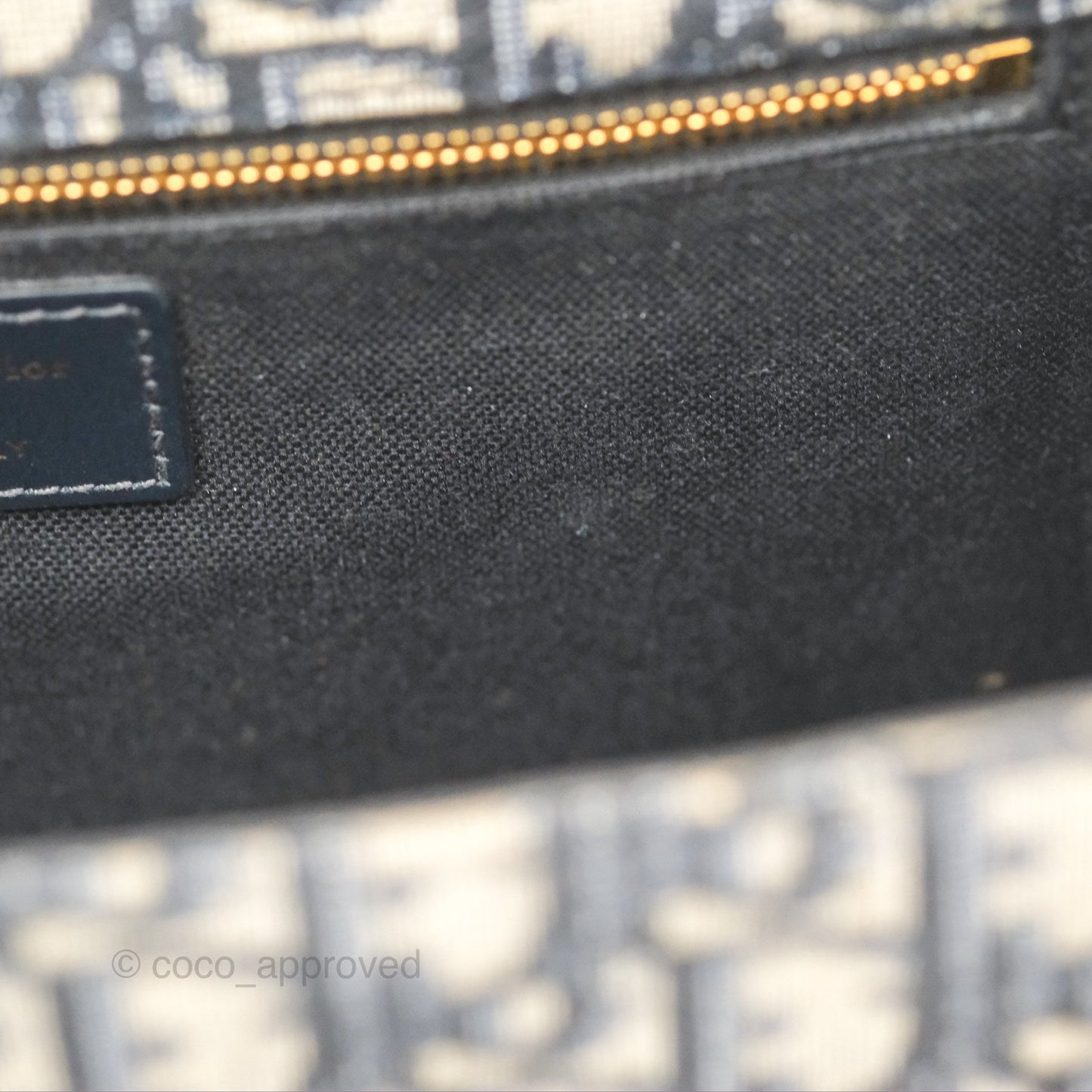 Christian Dior 30 Montaigne with Chain Blue Dior Oblique Jacquard