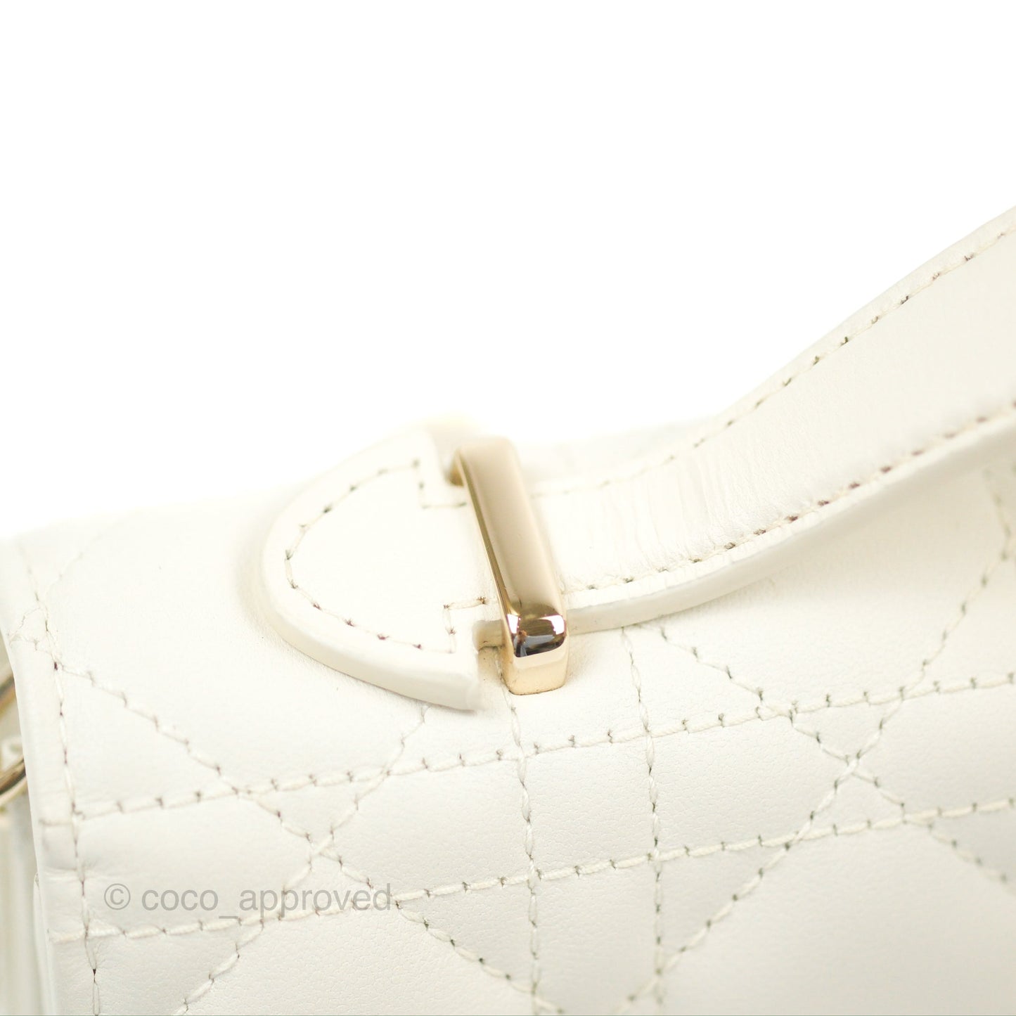 Dior Miss Dior Mini Bag Ivory White Cannage Lambskin