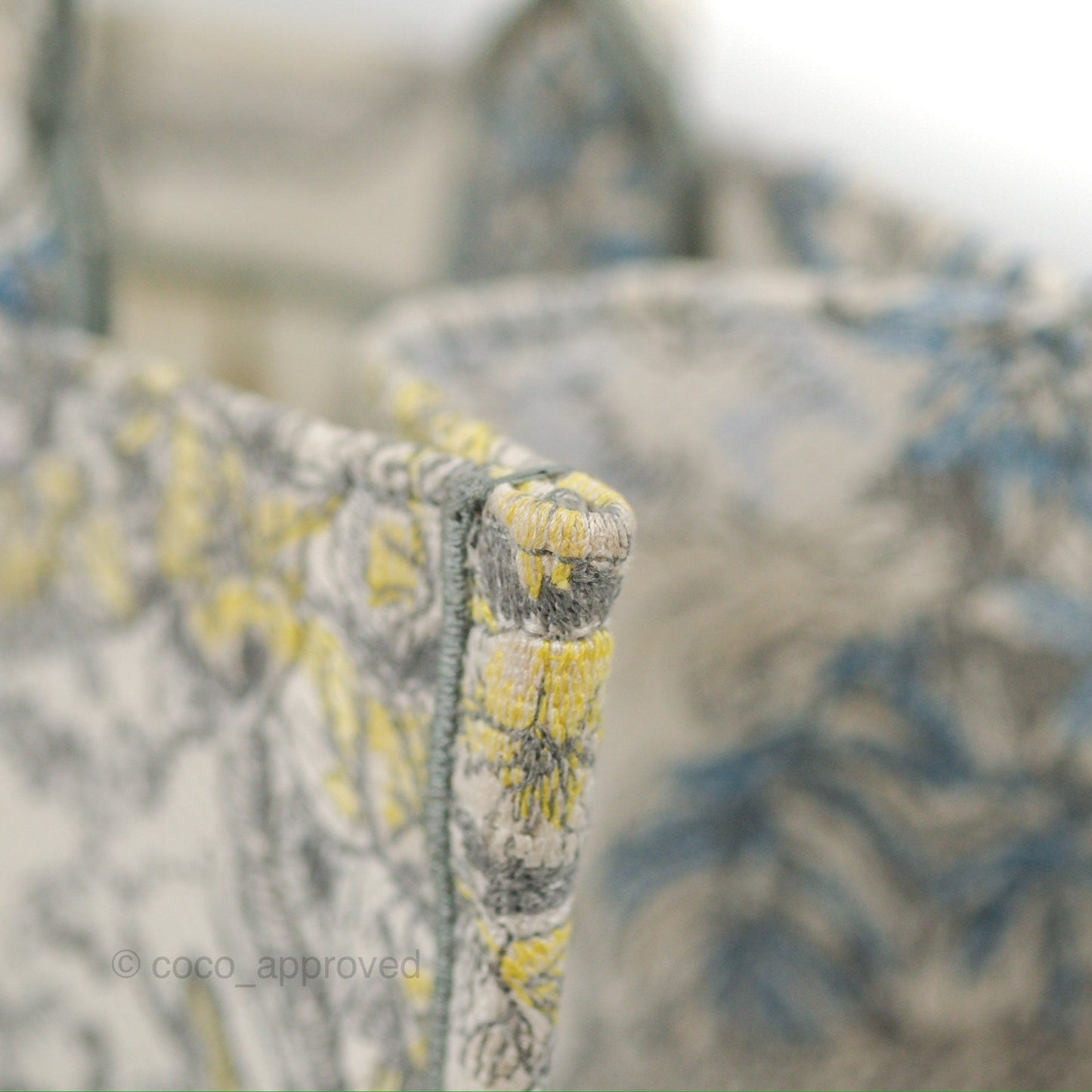Christian Dior Medium(Old Small) Book Tote White Multicolor Rêve d'Infini Embroidery