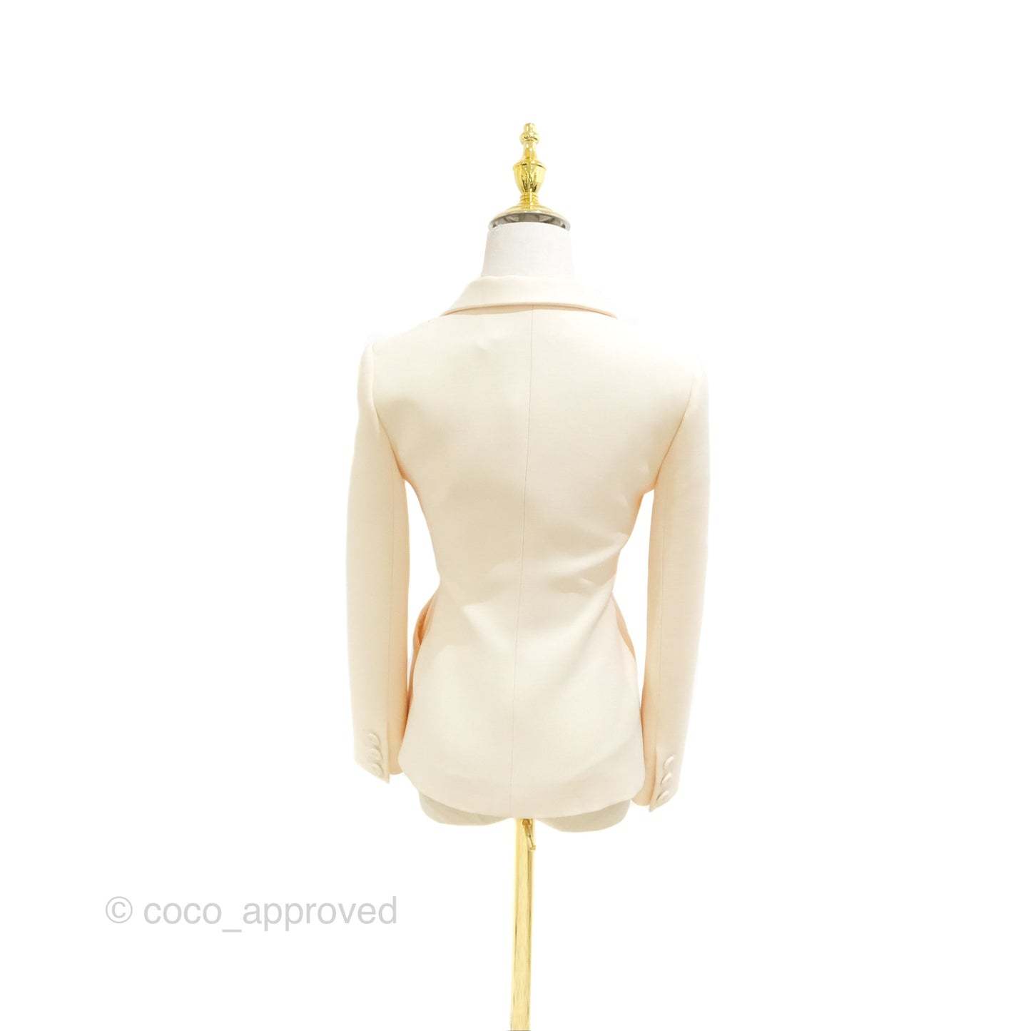 Christian Dior 30 Montaigne Blazer Bar Jacket Light Beige Size 34