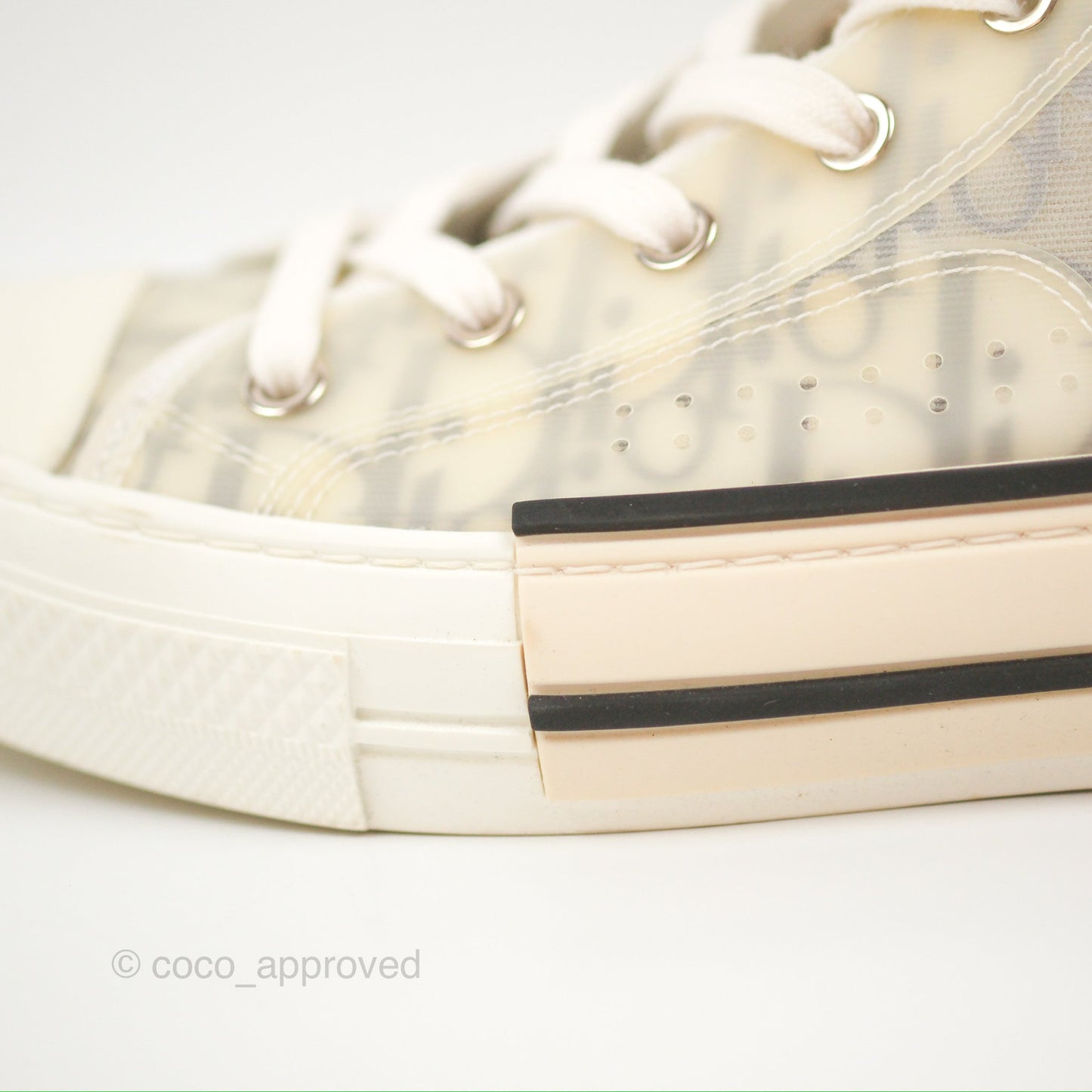 Christian Dior B23 Black Oblique High-Top Sneakers Size 37.5