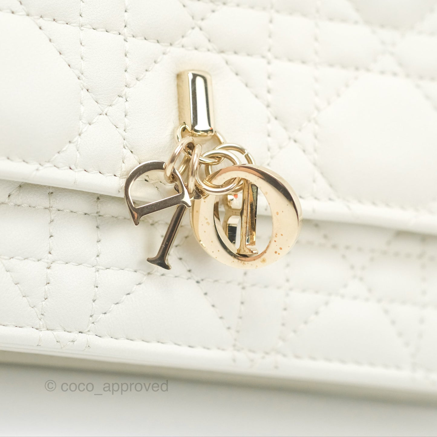 Dior Miss Dior Mini Bag White Cannage Lambskin