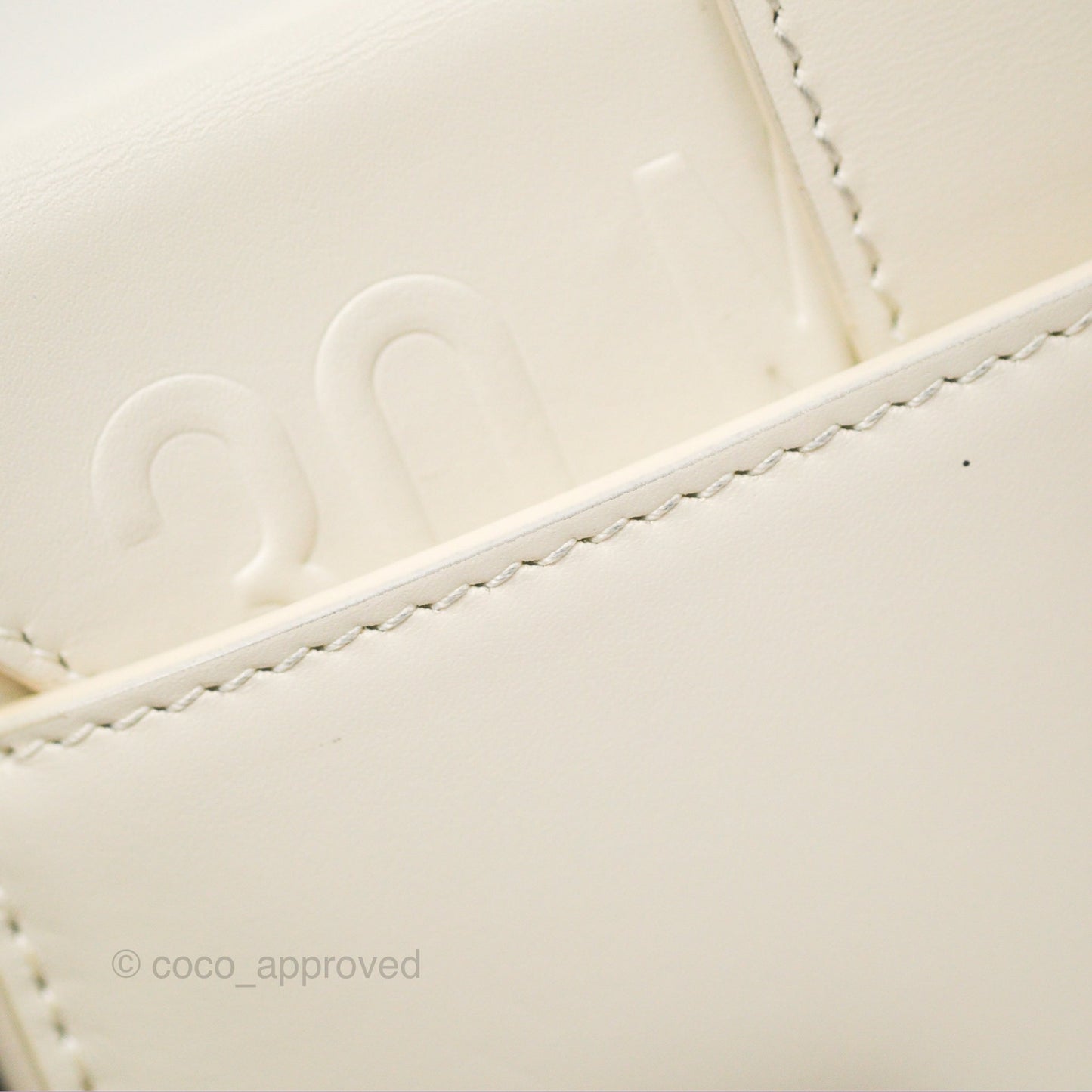 Christian Dior 30 Montaigne Box Bag White Calfskin