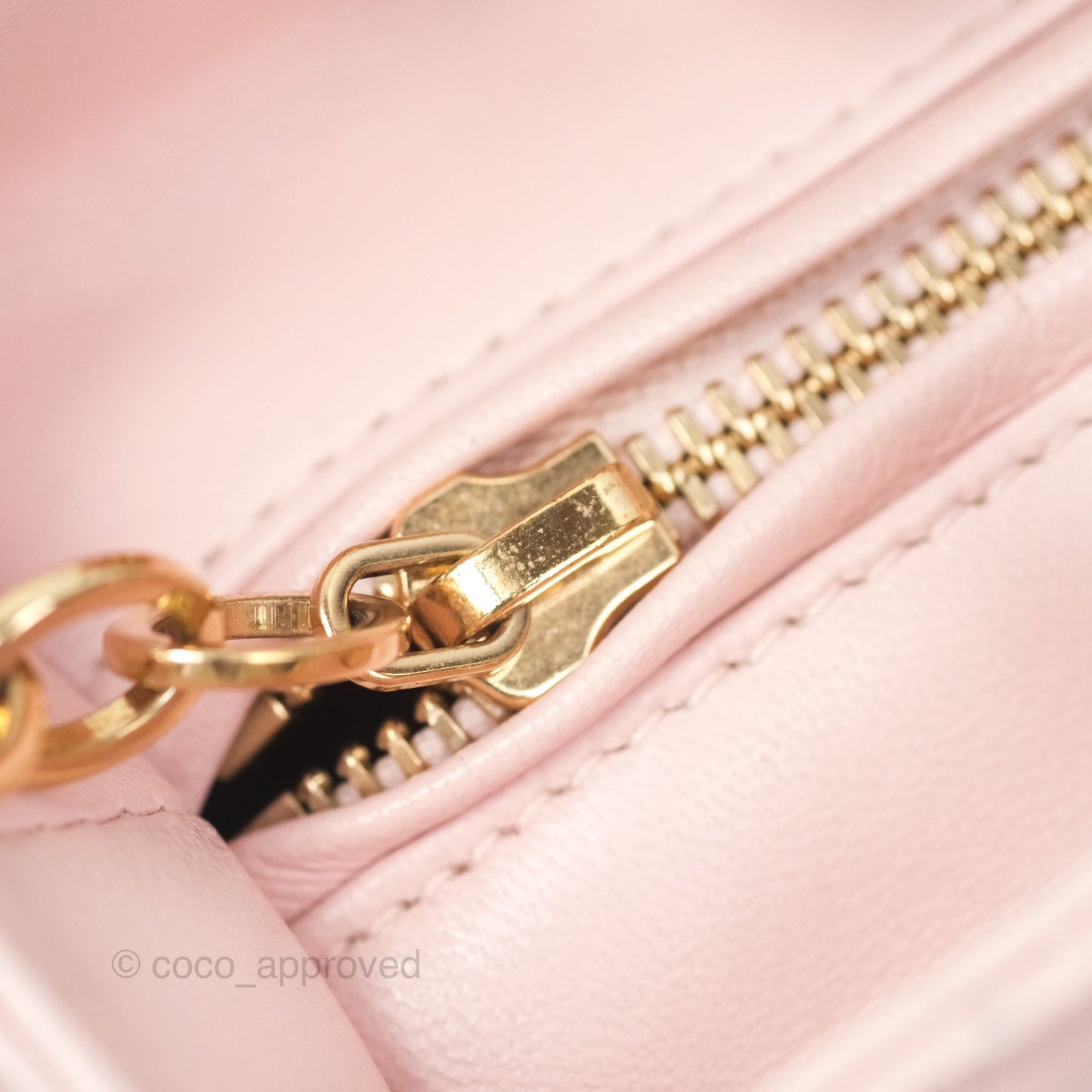 Christian Dior Medium Lady Dior Pink Lambskin Gold Hardware