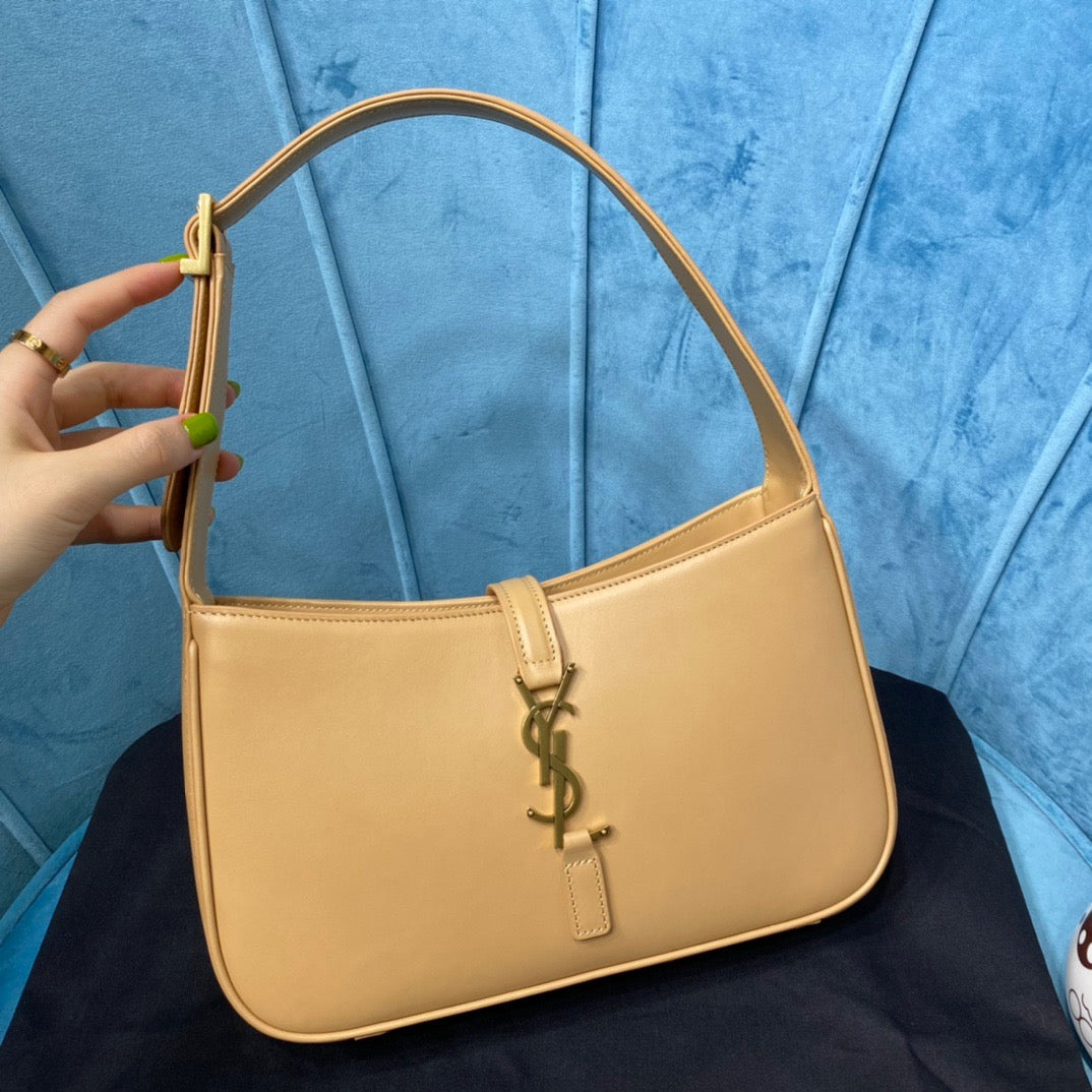 Yves Saint Laurent Hobo Bag In Smooth Beige