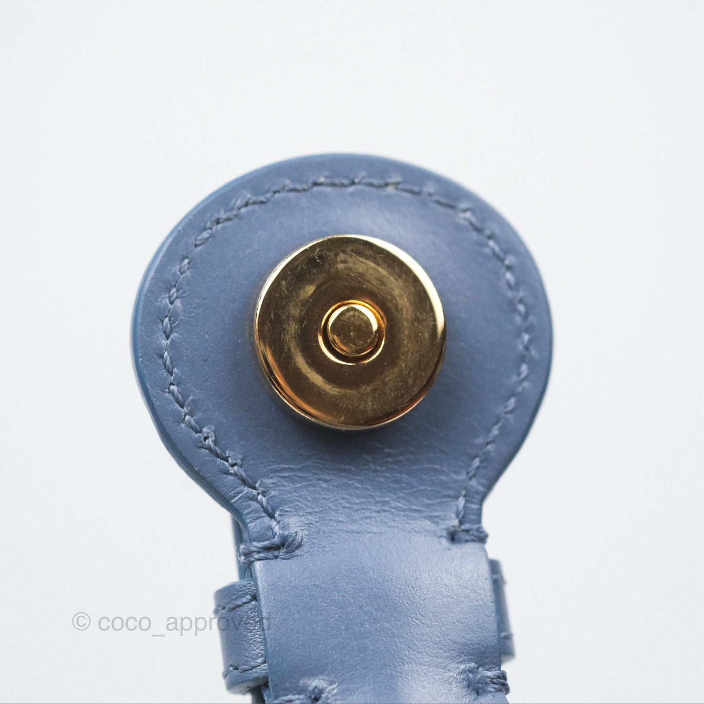 Christian Dior Medium Bobby Bag Blue Calfskin Gold Hardware