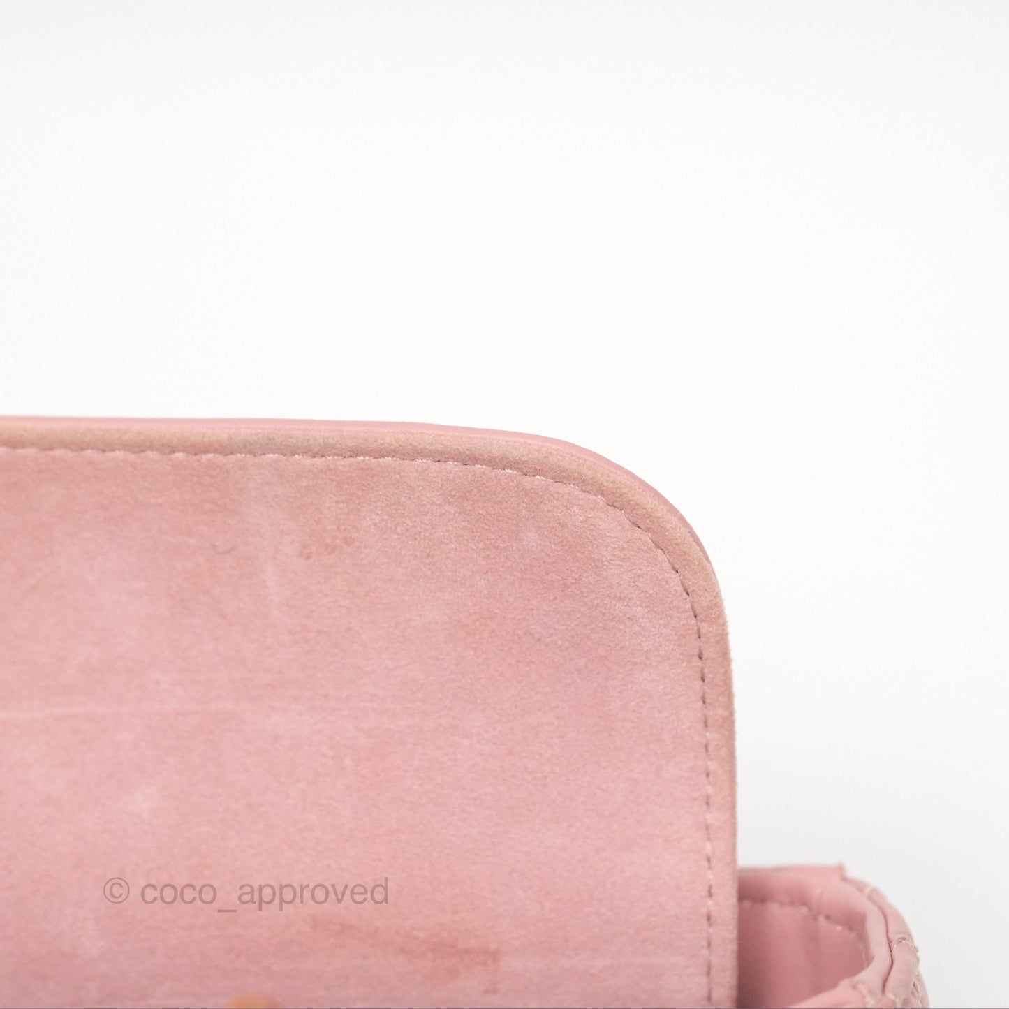 Christian Dior Lady D-Joy Micro Bag Antique Pink Lambskin Heart Quilted