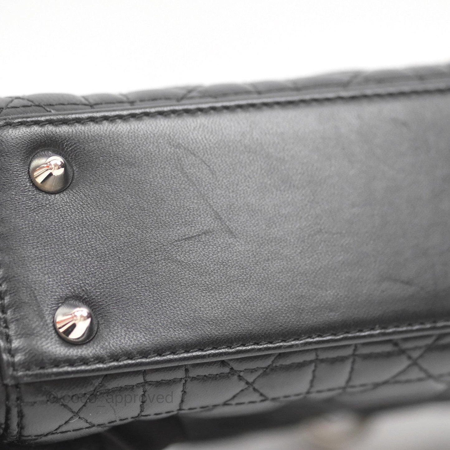 Christian Dior My ABCDior Lady Dior Black Lambskin Silver Hardware