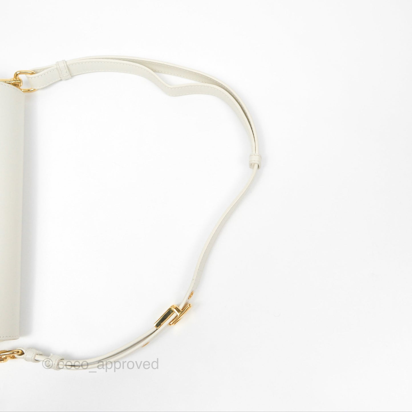 Christian Dior Bobby East-West Bag Calfskin White