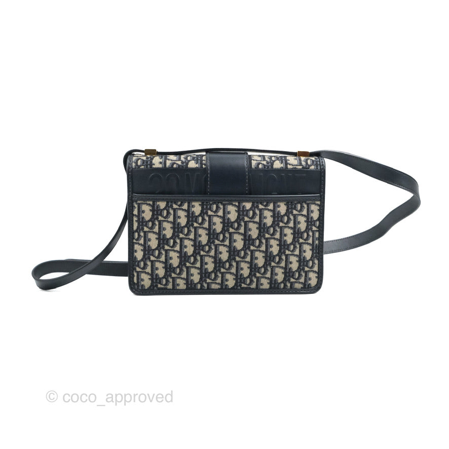 Dior 30 Montaigne Bag Blue Dior Oblique Jacquard