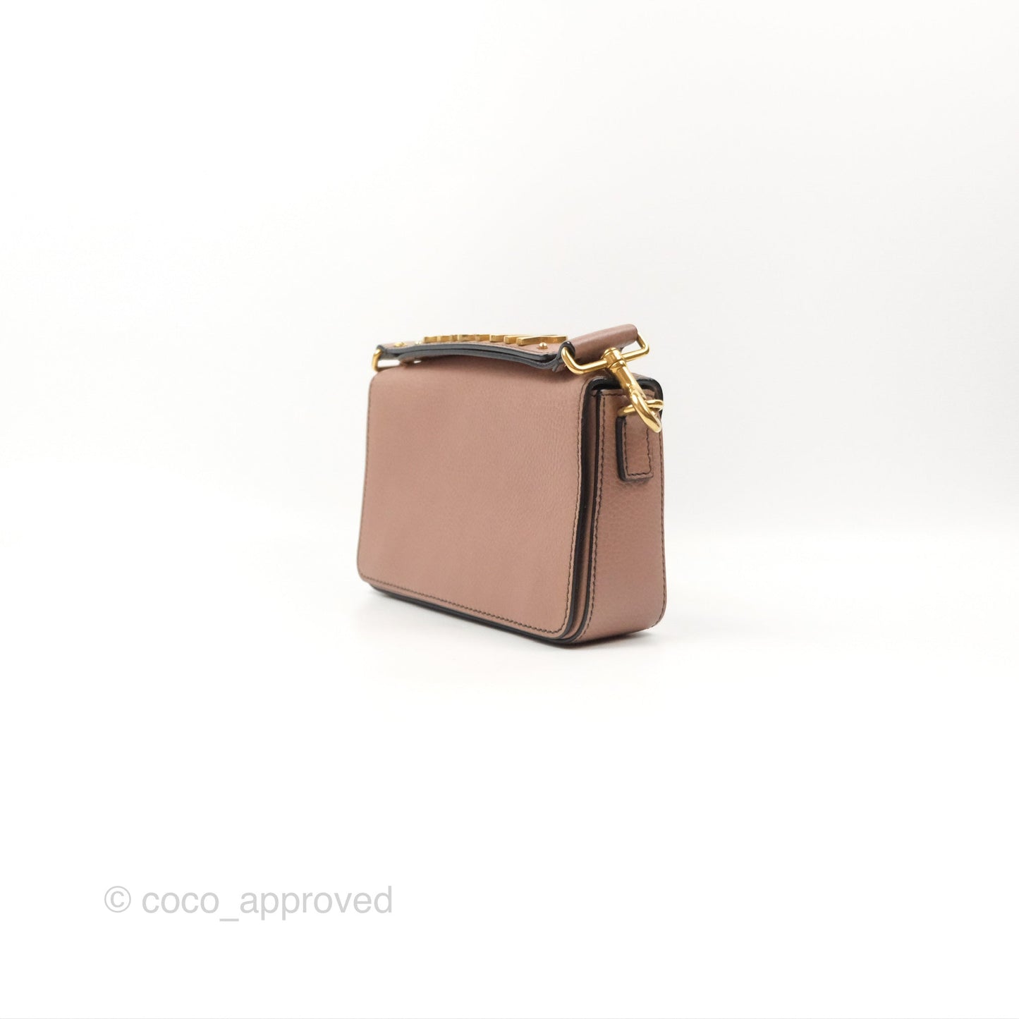 Christian Dior J'Adior Strap Flap Bag Dusty Pink Grained Calfskin