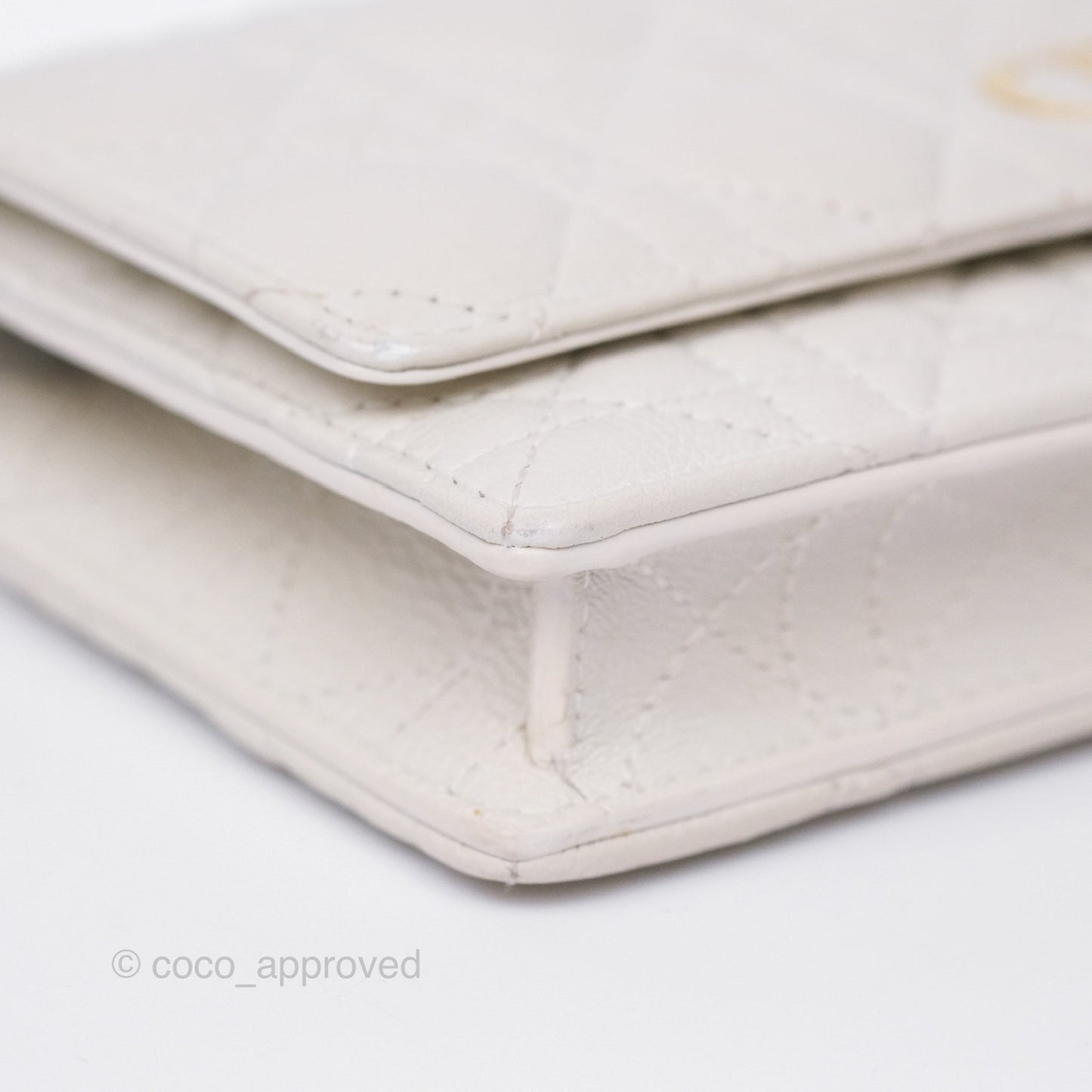 Dior Caro Pouch With Chain Latte Supple Cannage Calfskin