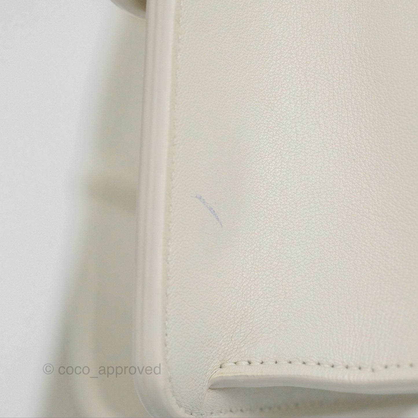 Christian Dior Small 30 Montaigne Box Bag White Calfskin