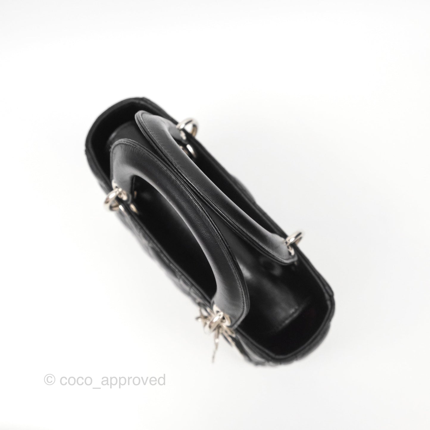 Christian Dior My ABCDior Lady Dior Black Lambskin Silver Hardware