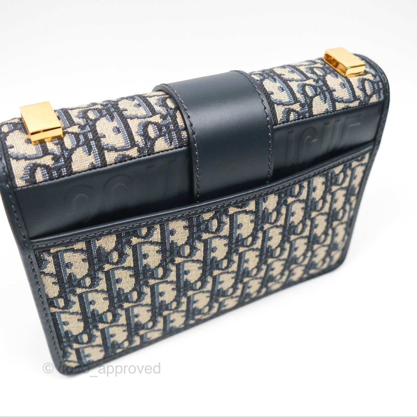 Dior 30 Montaigne Bag Blue Dior Oblique Jacquard
