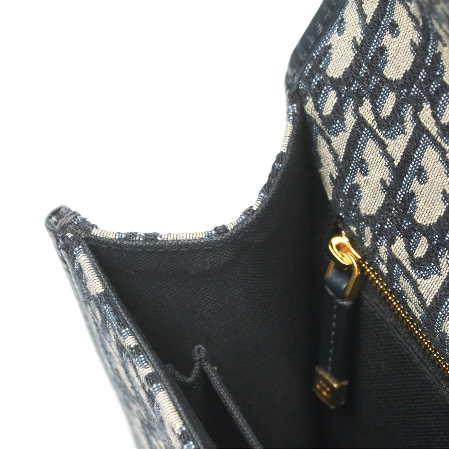Christian Dior 30 Montaigne with Chain Blue Dior Oblique Jacquard