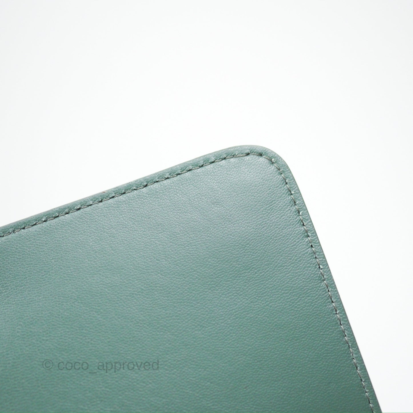 Dior 30 Montaigne Bag Teal Green Box Calfskin