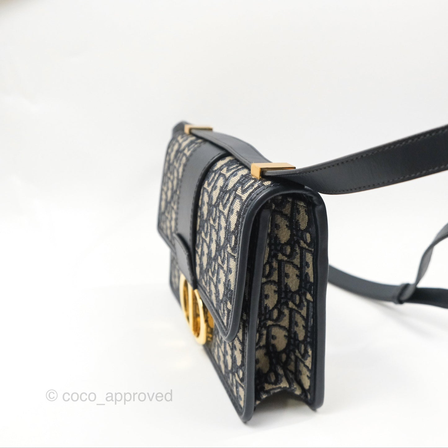 Dior 30 Montaigne Bag Navy Dior Oblique Jacquard