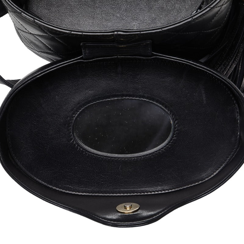 Chanel Cocomark Tassel winged Shoulder Bag Black Leather Chanel