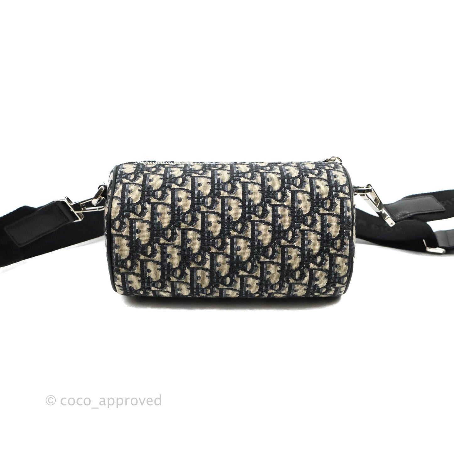 Christian Dior Roller Messenger Bag Beige and Black Dior Oblique Jacquard