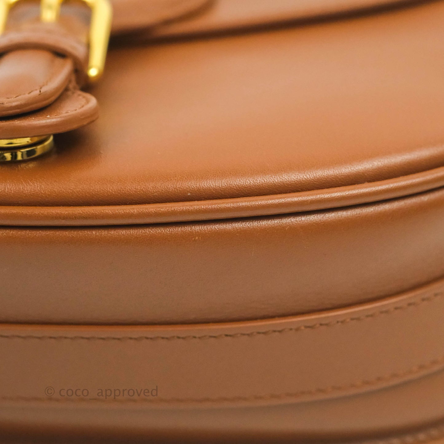 Dior Medium Bobby Bag Brown Calfskin Gold Hardware