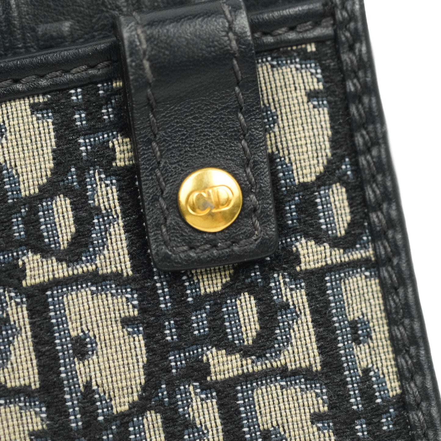 Christian Dior 30 Montaigne Blue Oblique Jacquard 2-in-1 Pouch