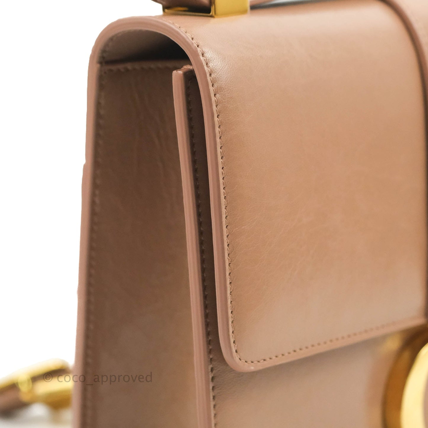 Dior 30 Montaigne Bag Rose Des Vents Crinkled Calfskin Gold Hardware