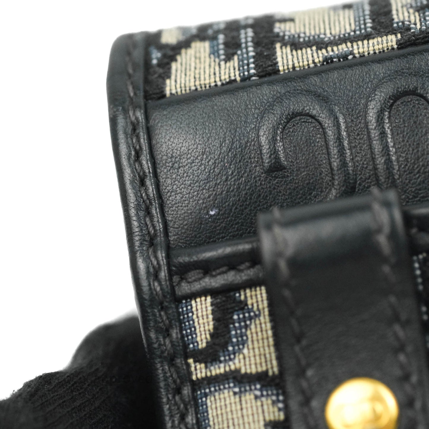 Christian Dior 30 Montaigne Blue Oblique Jacquard 2-in-1 Pouch