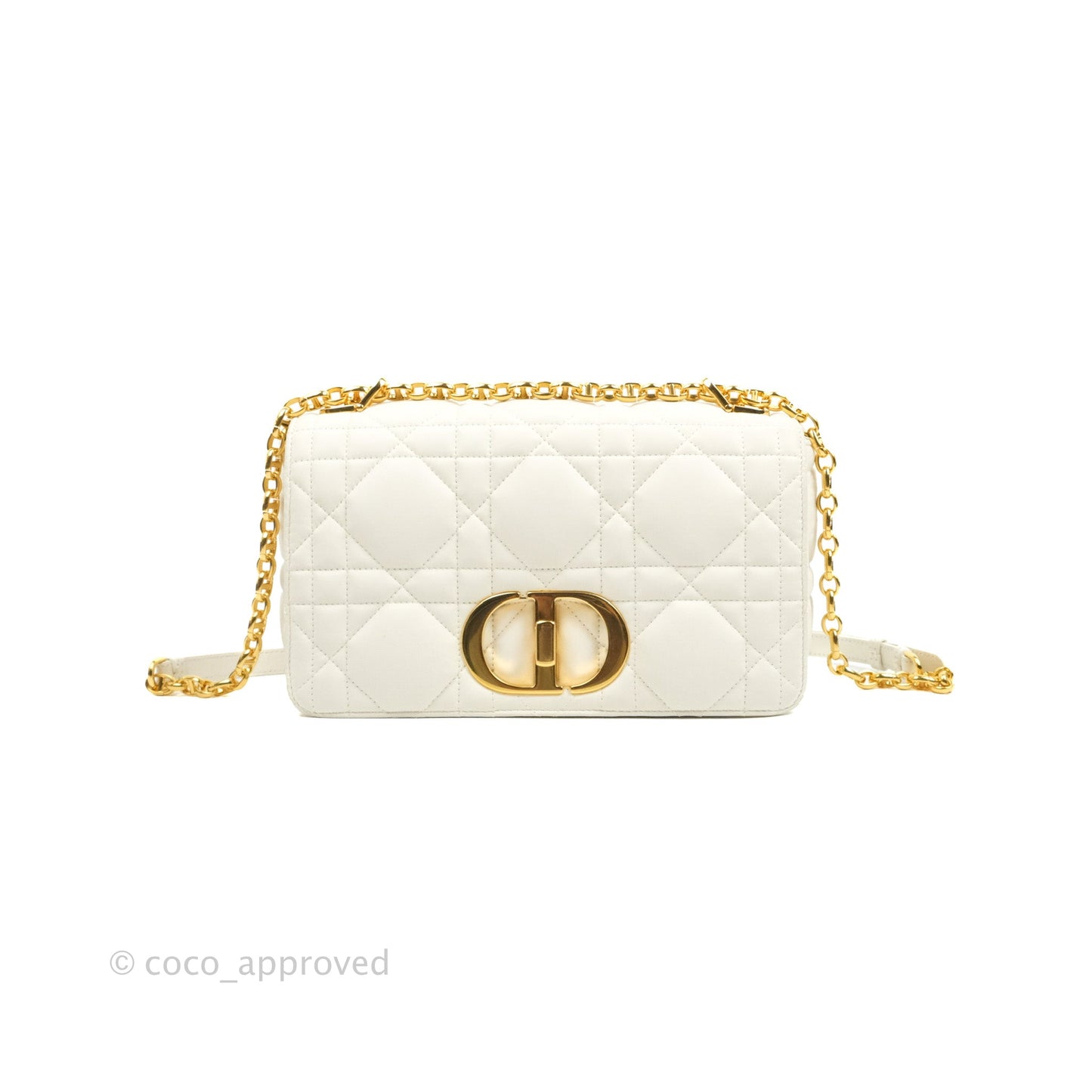 Christian Dior Medium Caro Bag Latte Matte Padded Macrocannage Calfskin