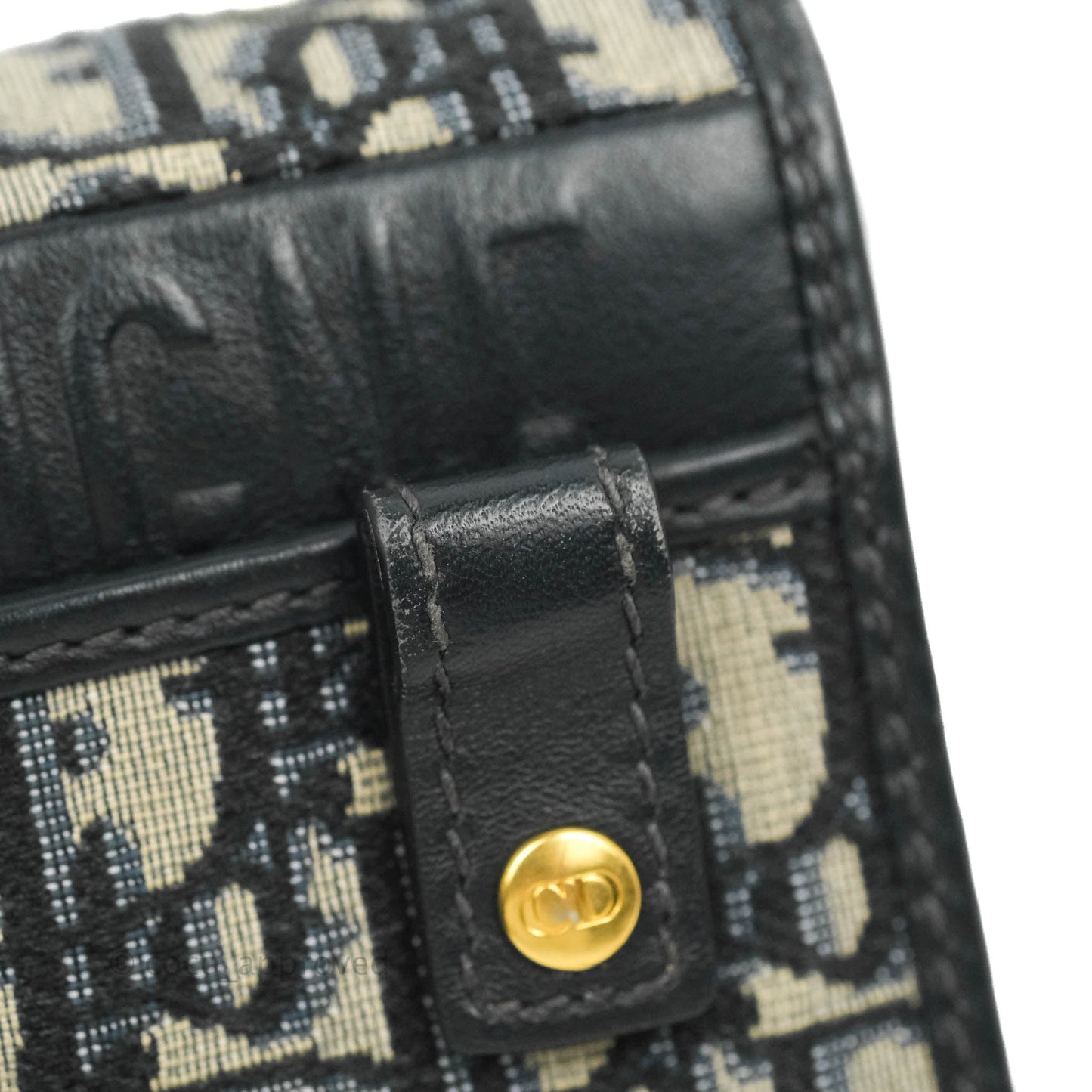 Christian Dior 30 Montaigne Blue Oblique Jacquard 2-in-1 Pouch
