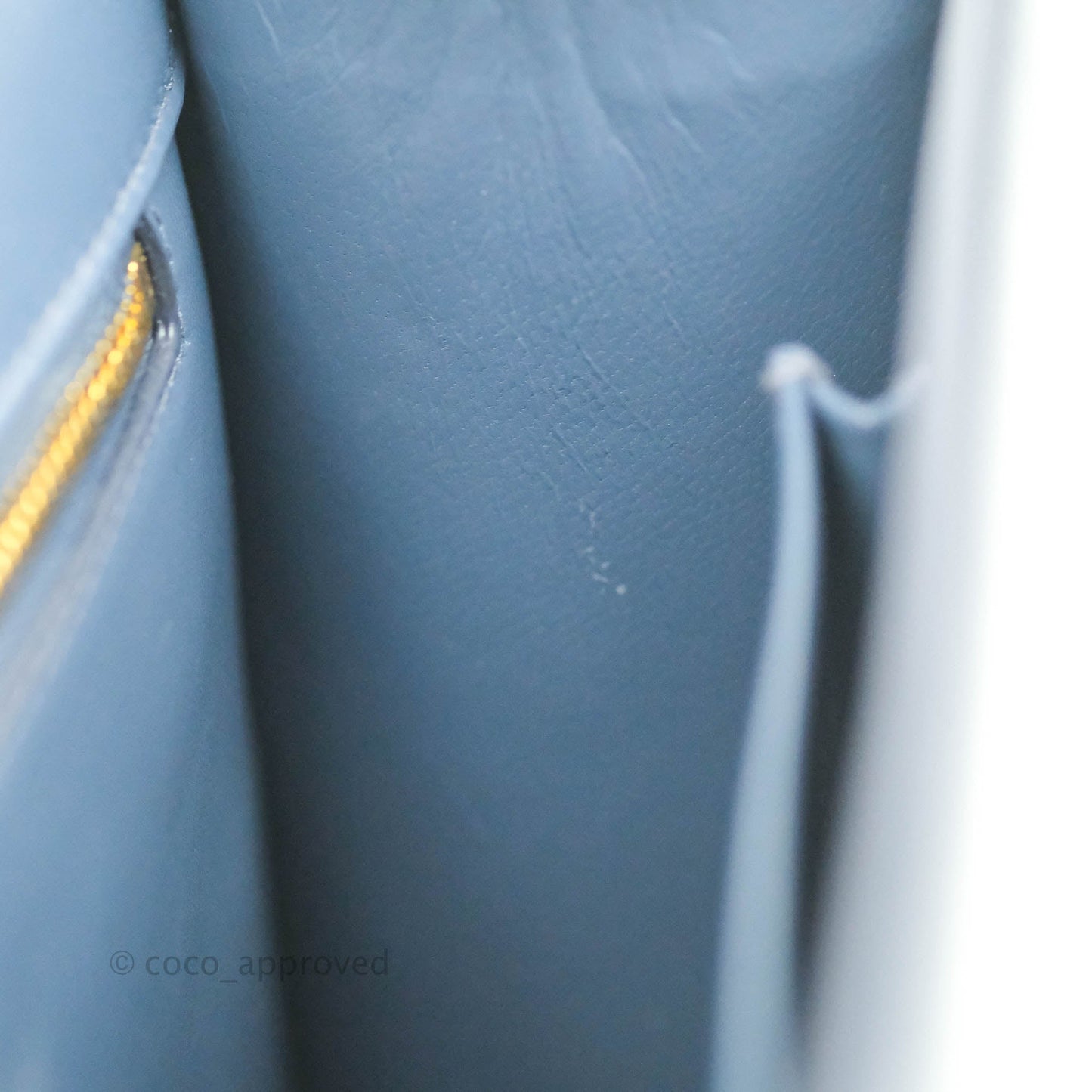 Christian Dior 30 Montaigne Bag Blue Calfskin Gold Hardware