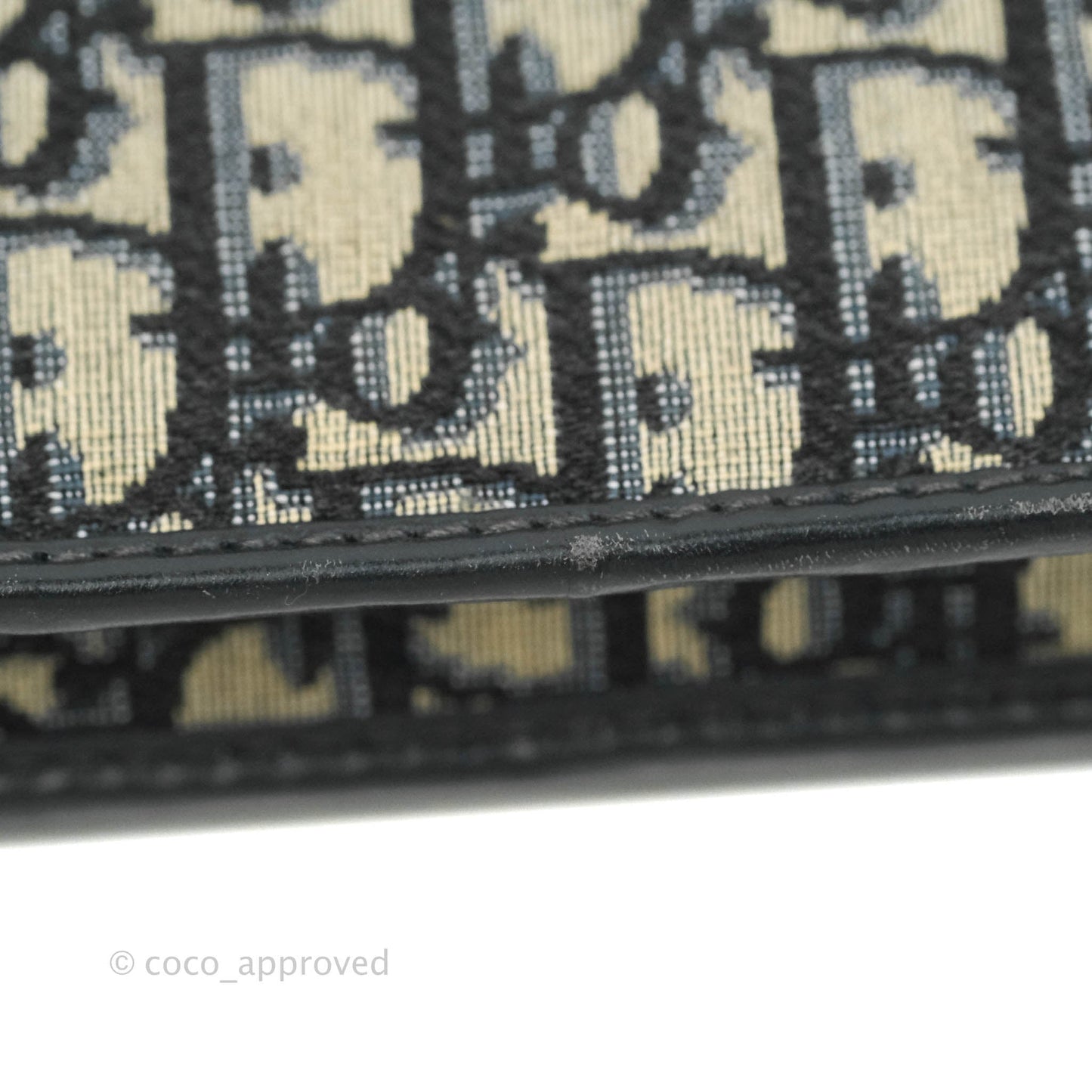 Christian Dior 30 Montaigne Blue Oblique Jacquard 2-in-1 Pouch