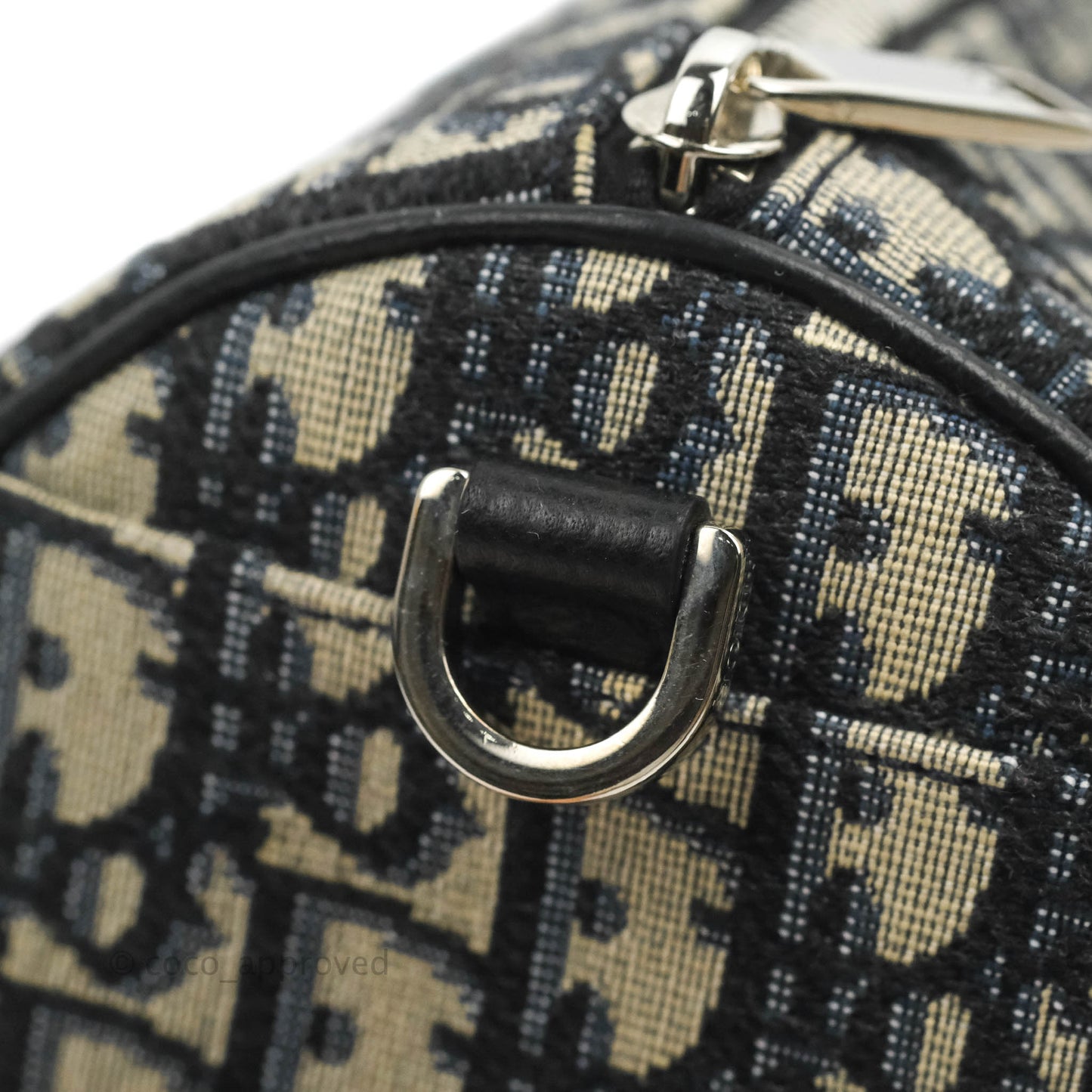 Christian Dior Roller Messenger Bag Beige and Black Dior Oblique Jacquard