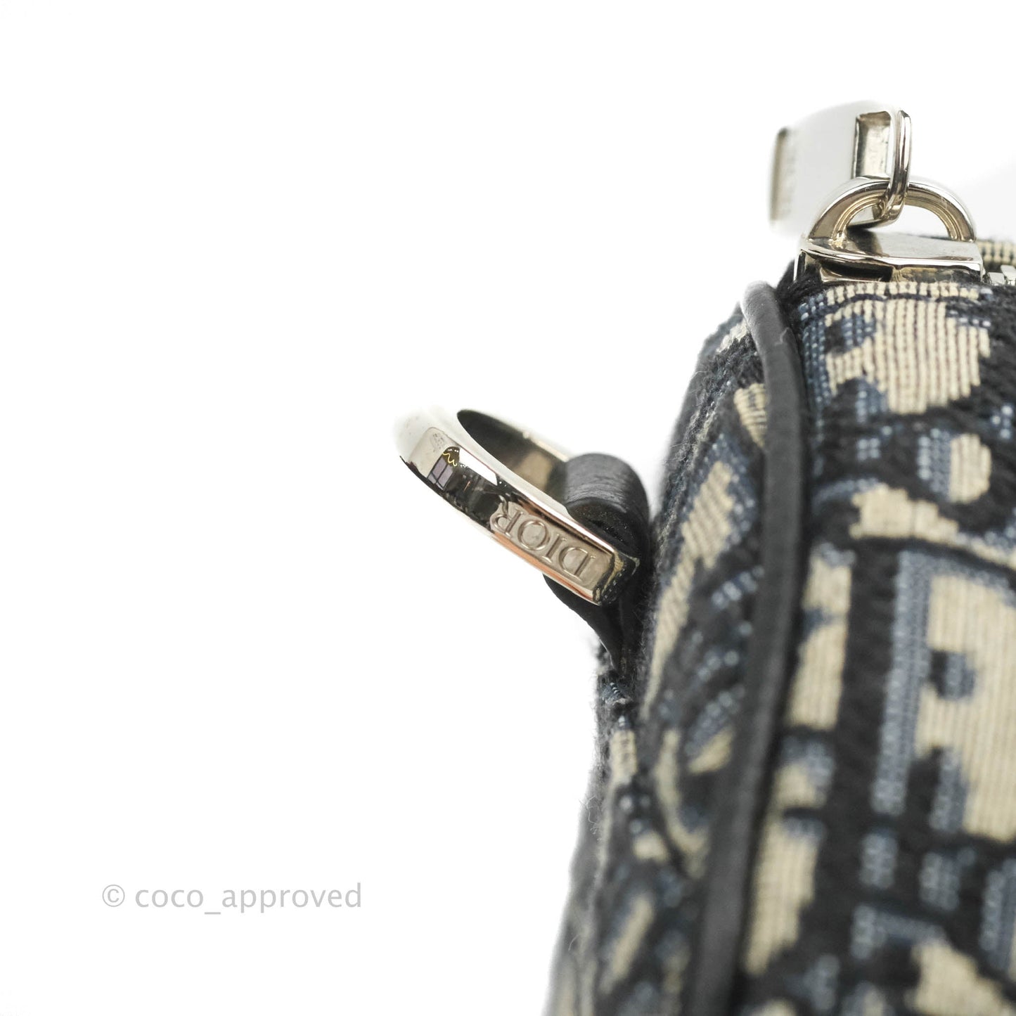 Christian Dior Roller Messenger Bag Beige and Black Dior Oblique Jacquard