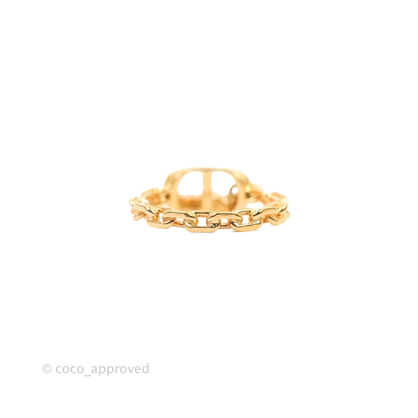 Dior Petit CD Ring Pink Crystals Rose Gold-Finish Metal