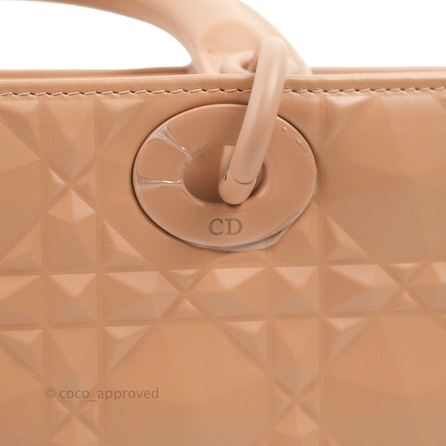 Dior Lady D-Joy Bag Rose Des Vents Cannage Calfskin with Diamond Motif