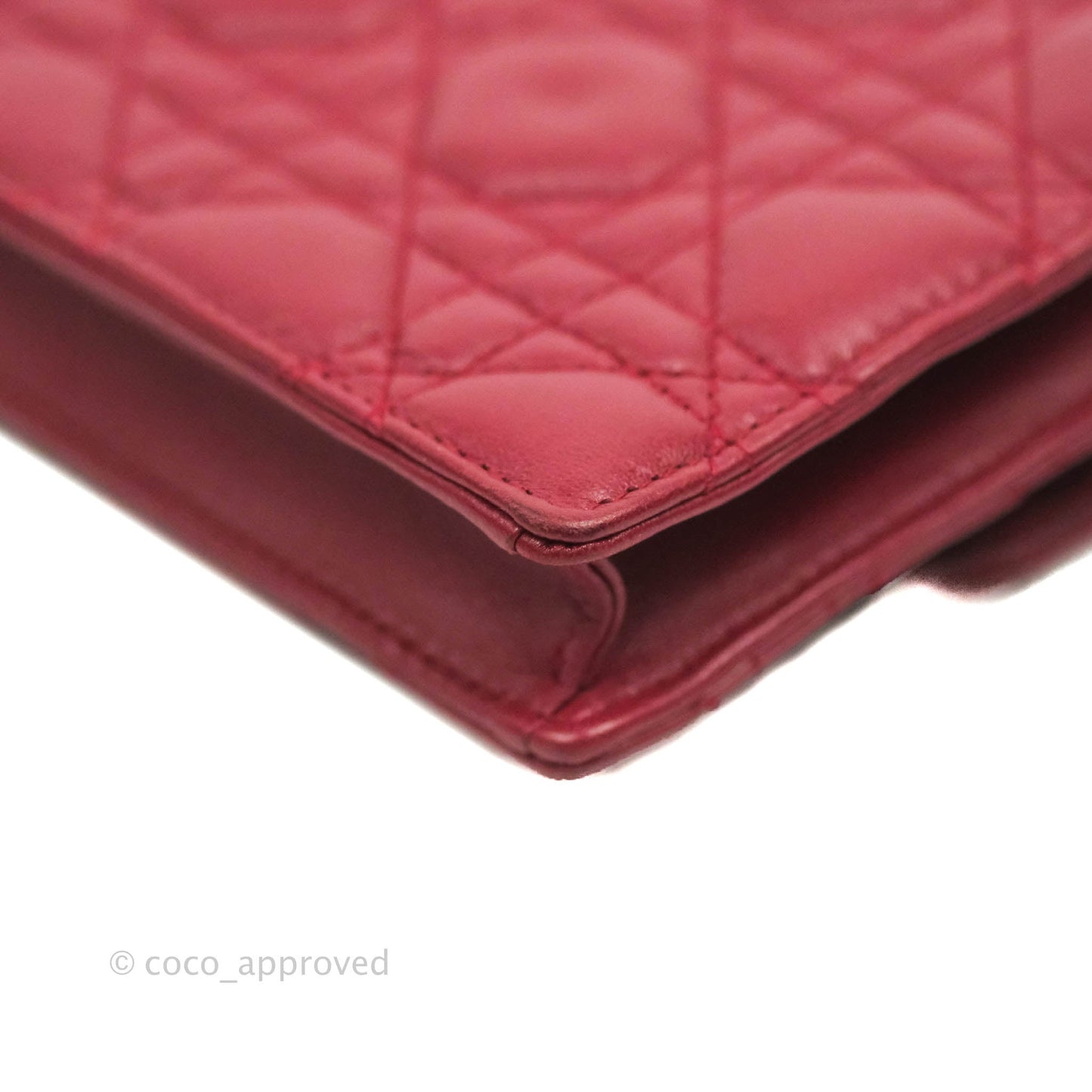 Dior DiorAddict WOC Red Lambskin Gold Hardware