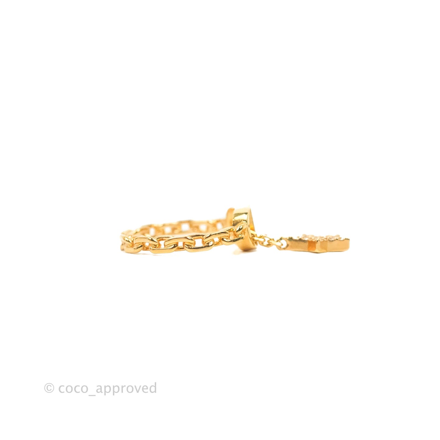 Dior Petit CD Ring Pink Crystals Rose Gold-Finish Metal