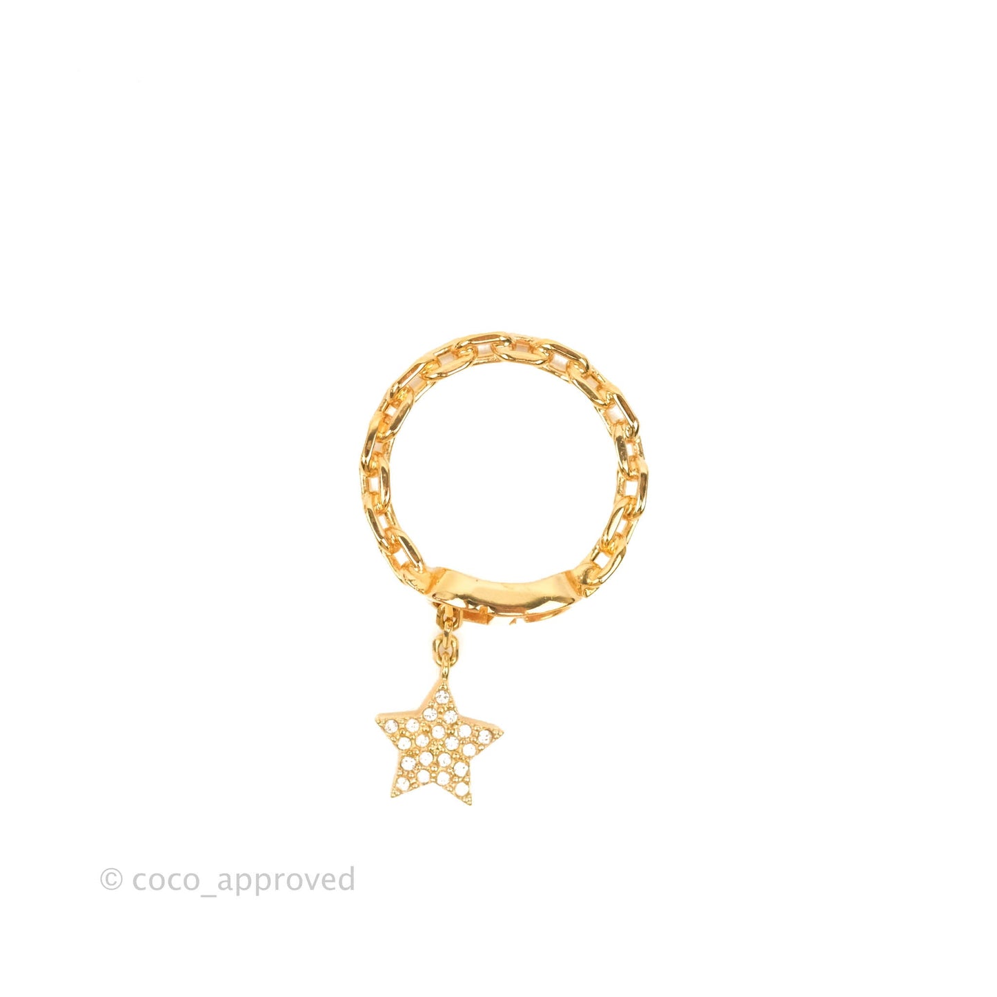 Dior Petit CD Ring Pink Crystals Rose Gold-Finish Metal