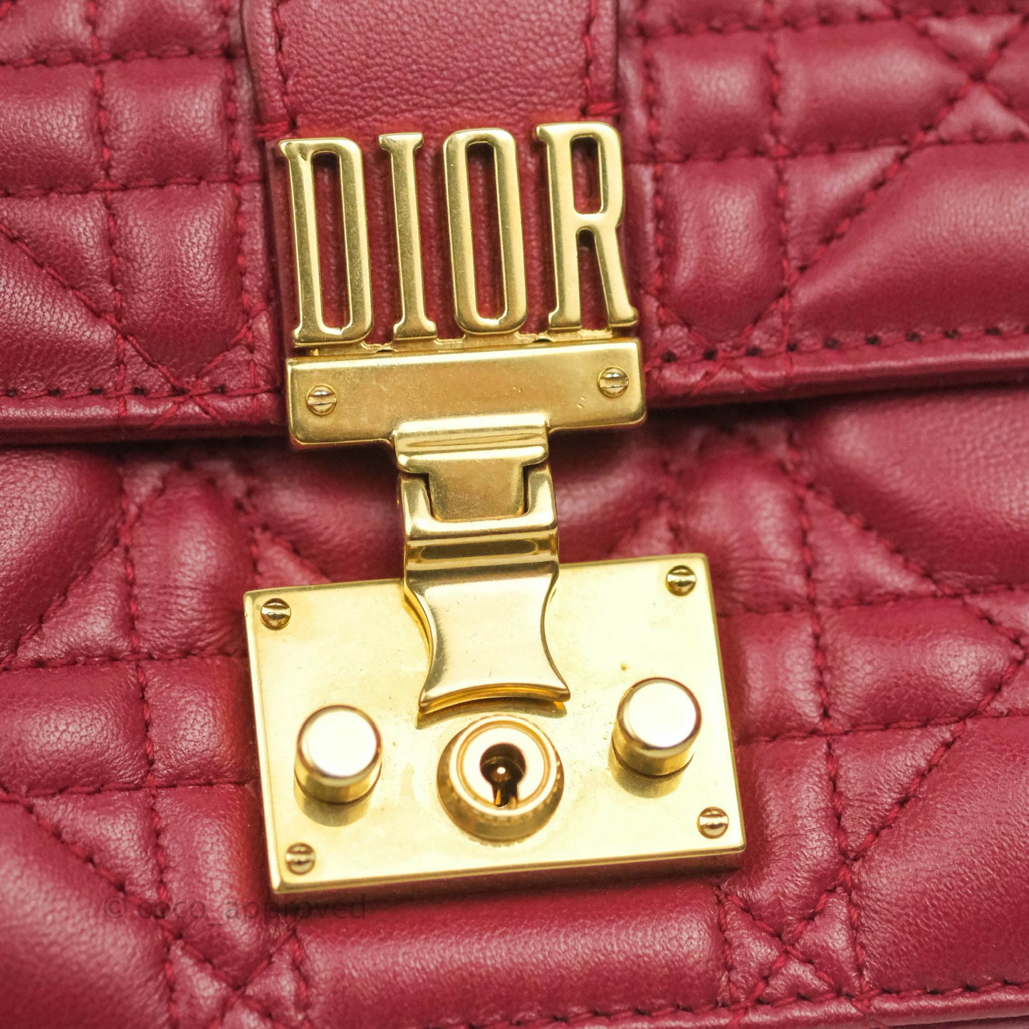 Dior DiorAddict WOC Red Lambskin Gold Hardware