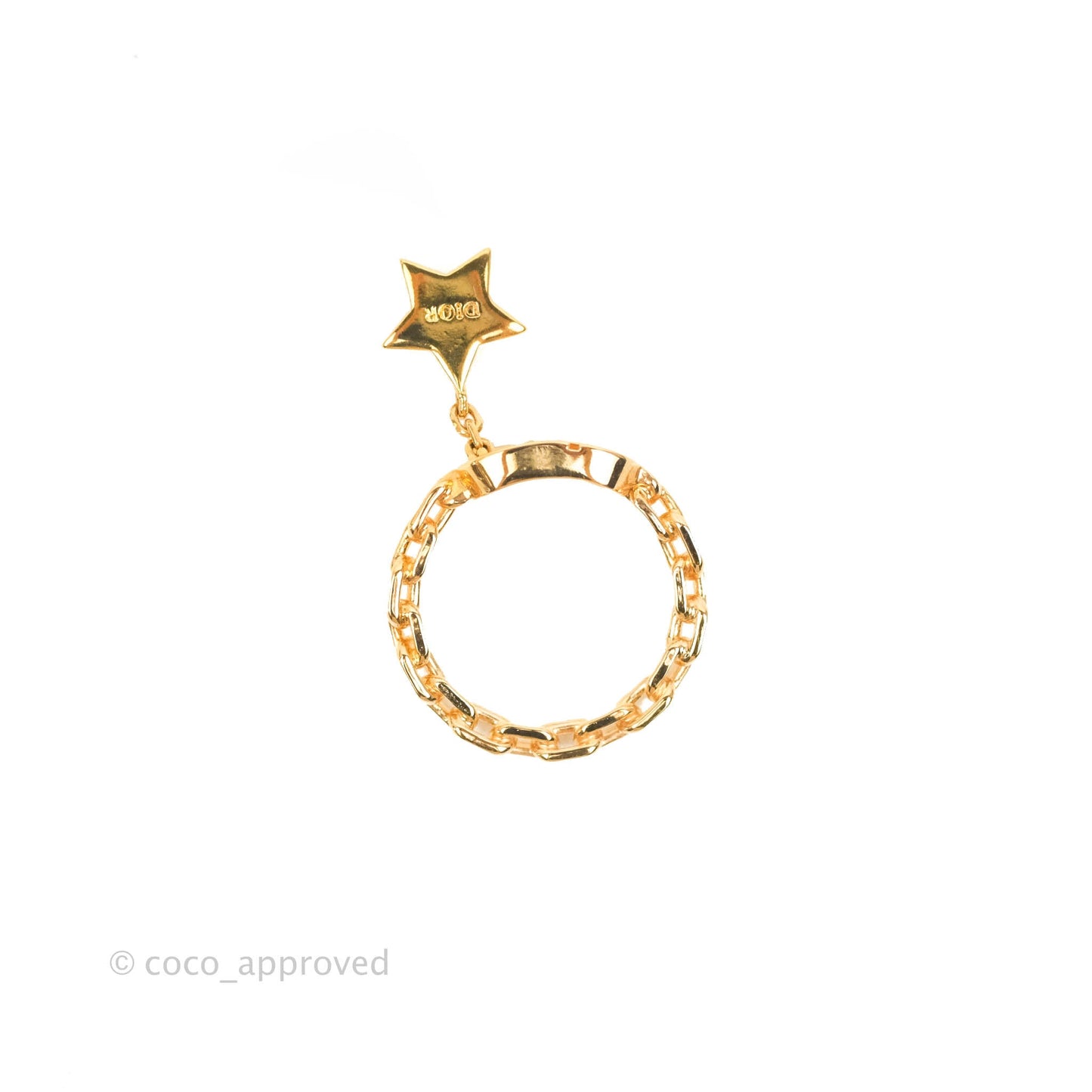Dior Petit CD Ring Pink Crystals Rose Gold-Finish Metal