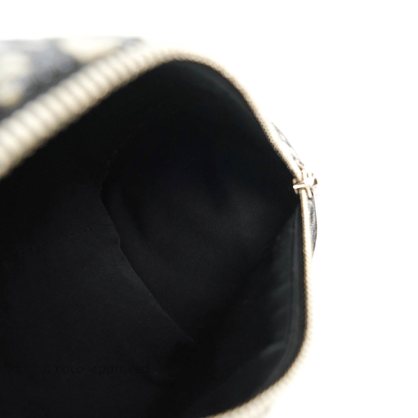 Christian Dior Roller Messenger Bag Beige and Black Dior Oblique Jacquard